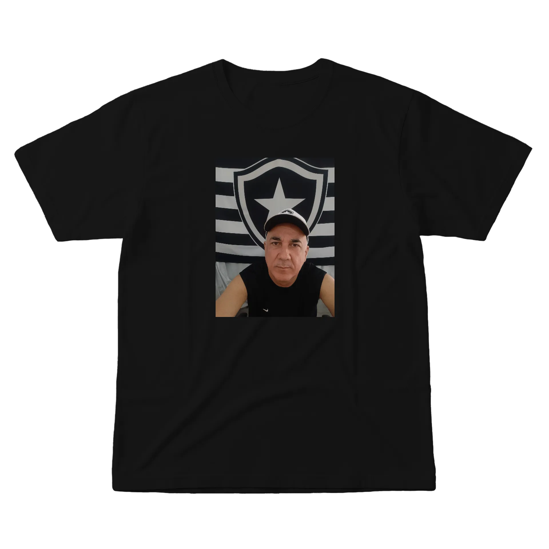 Camiseta Botafogo Estampa Torcida 100% Algodão - Imagem 1