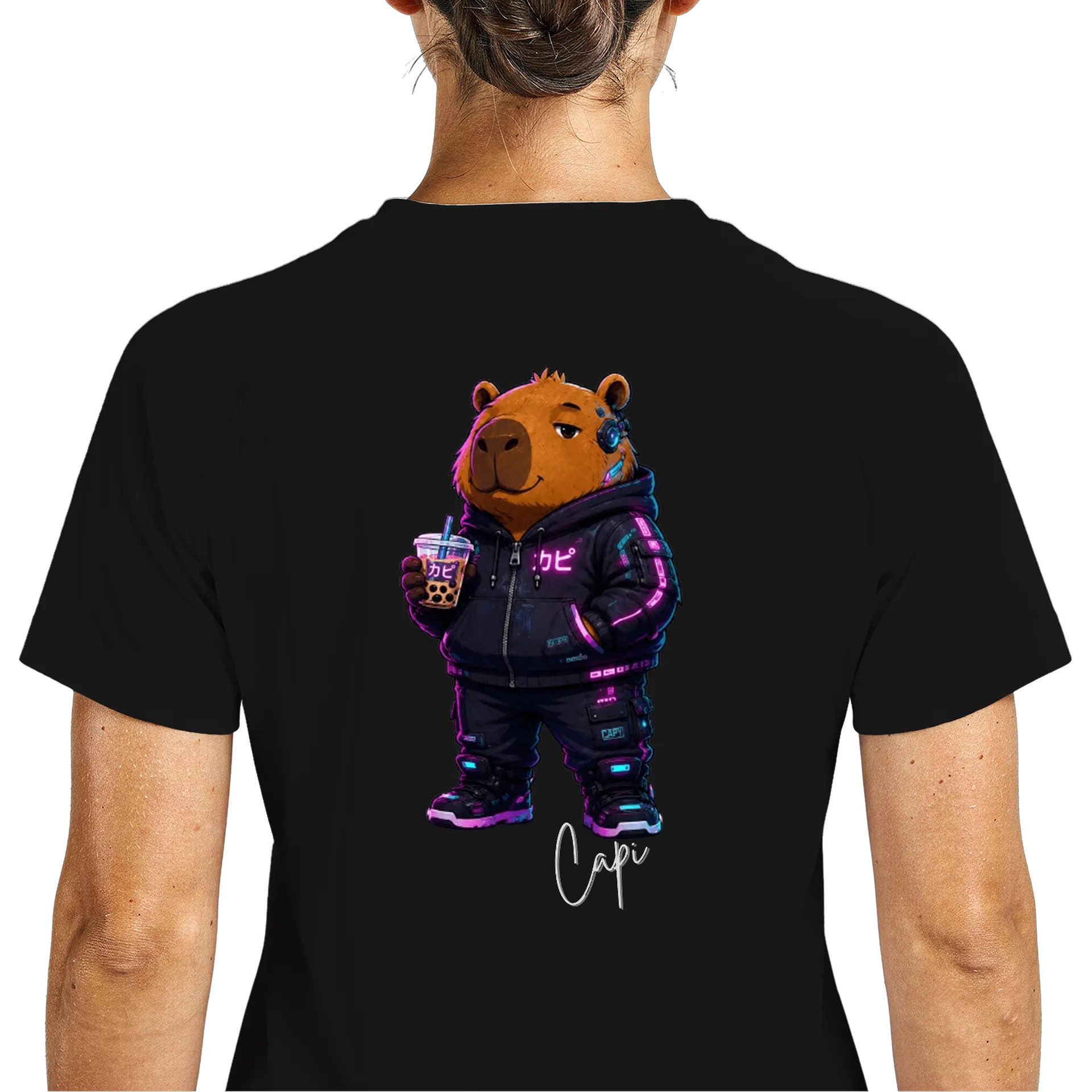 Camiseta DryFit Capi - CyberPunk de Capyverso - byCARLETTI — imagem 5 de 6