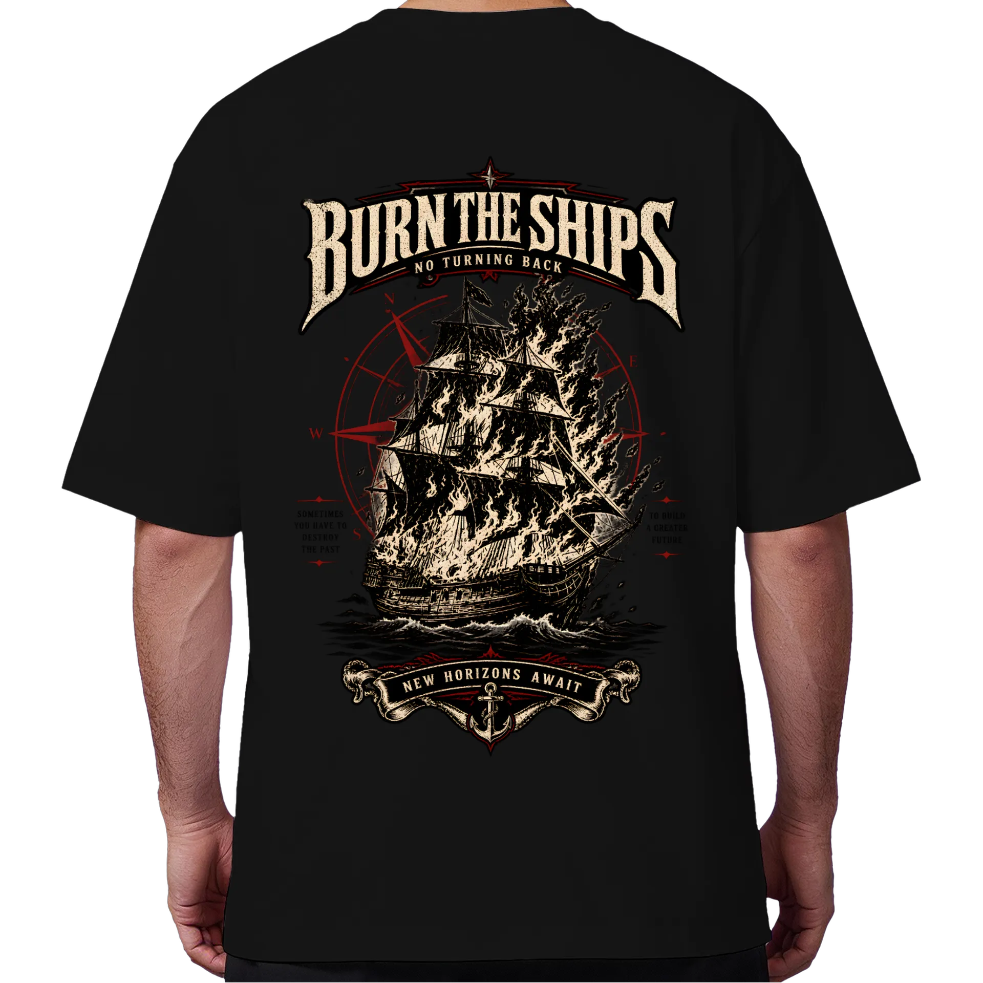 Camiseta Oversized BURN THE SHIPS - Imagem 6