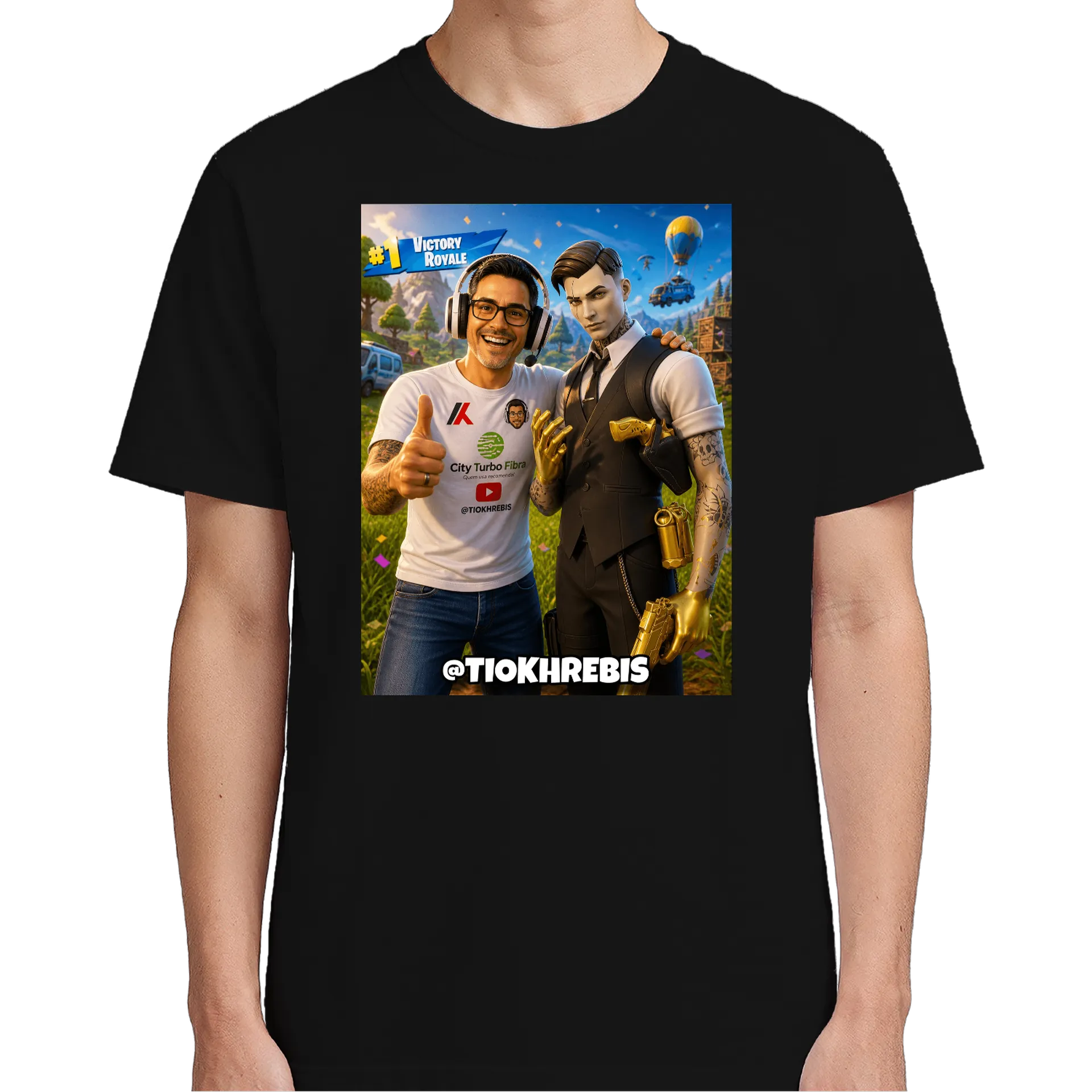 Camiseta Estampa Gamer Victory Royale 100% Algodão - Imagem 5