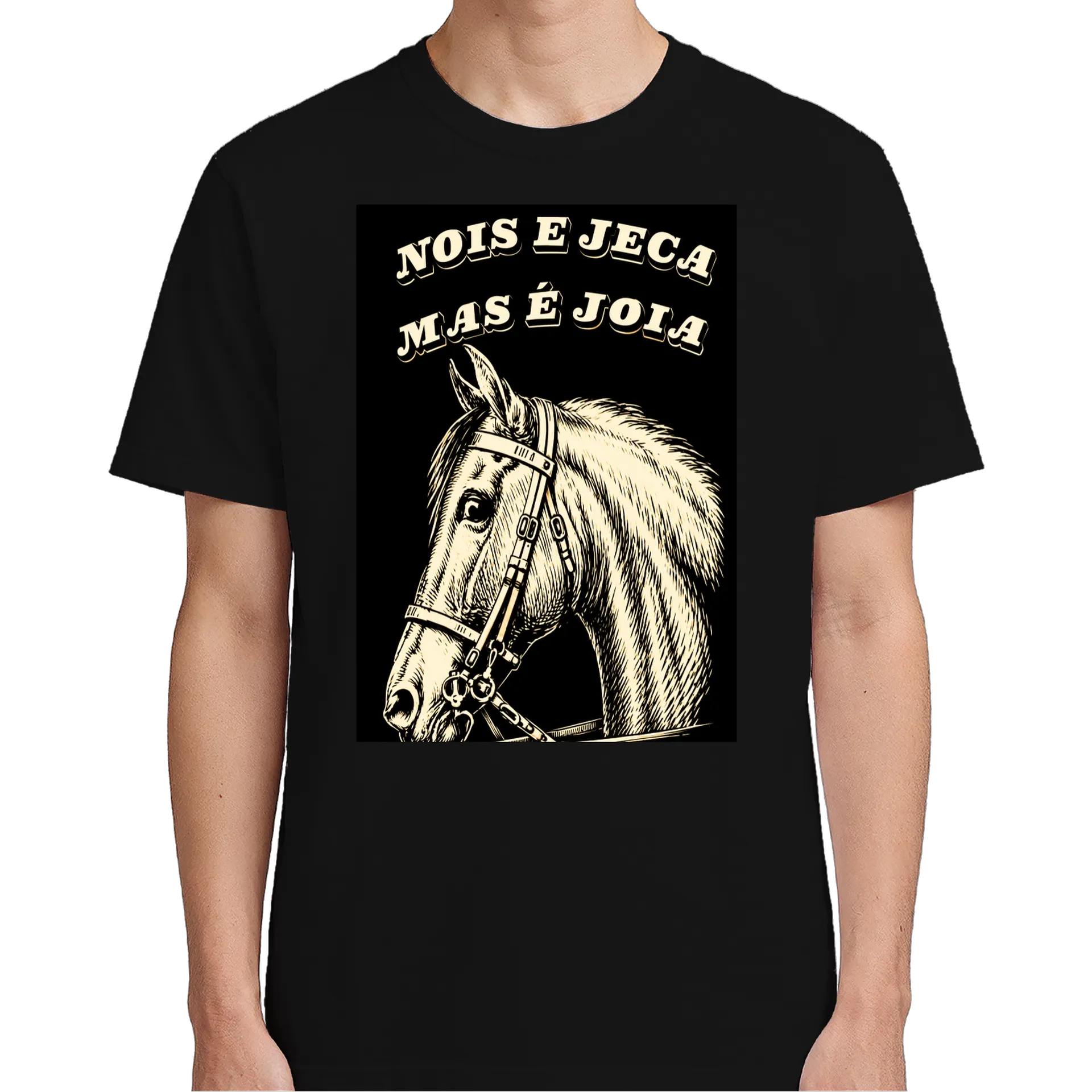 Camiseta personalizada nois é jeca  mais  e joia  de telefonemoveljp — imagem 4 de 6