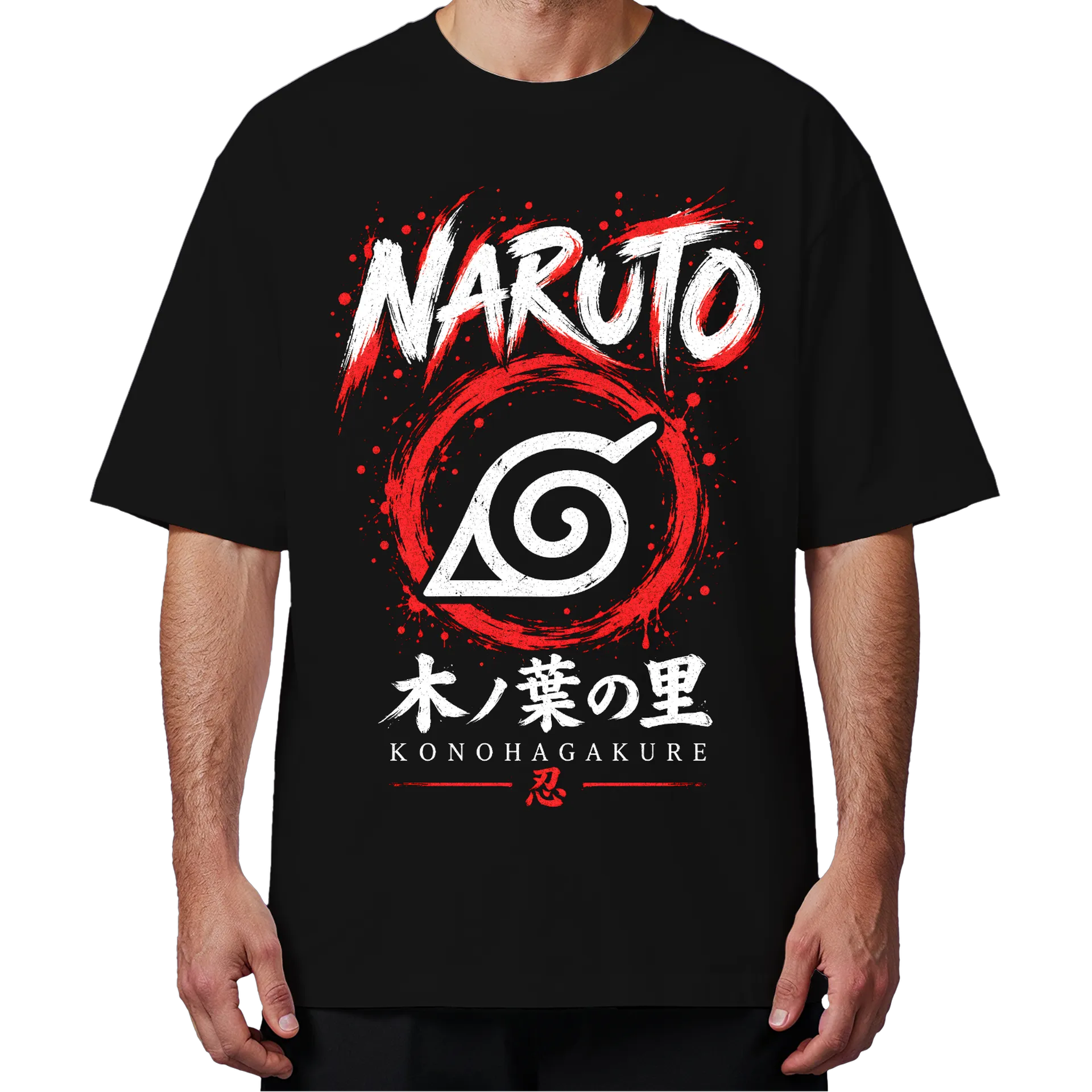 Camiseta Oversized Iruka Umino Anime Naruto Premium - Imagem 4