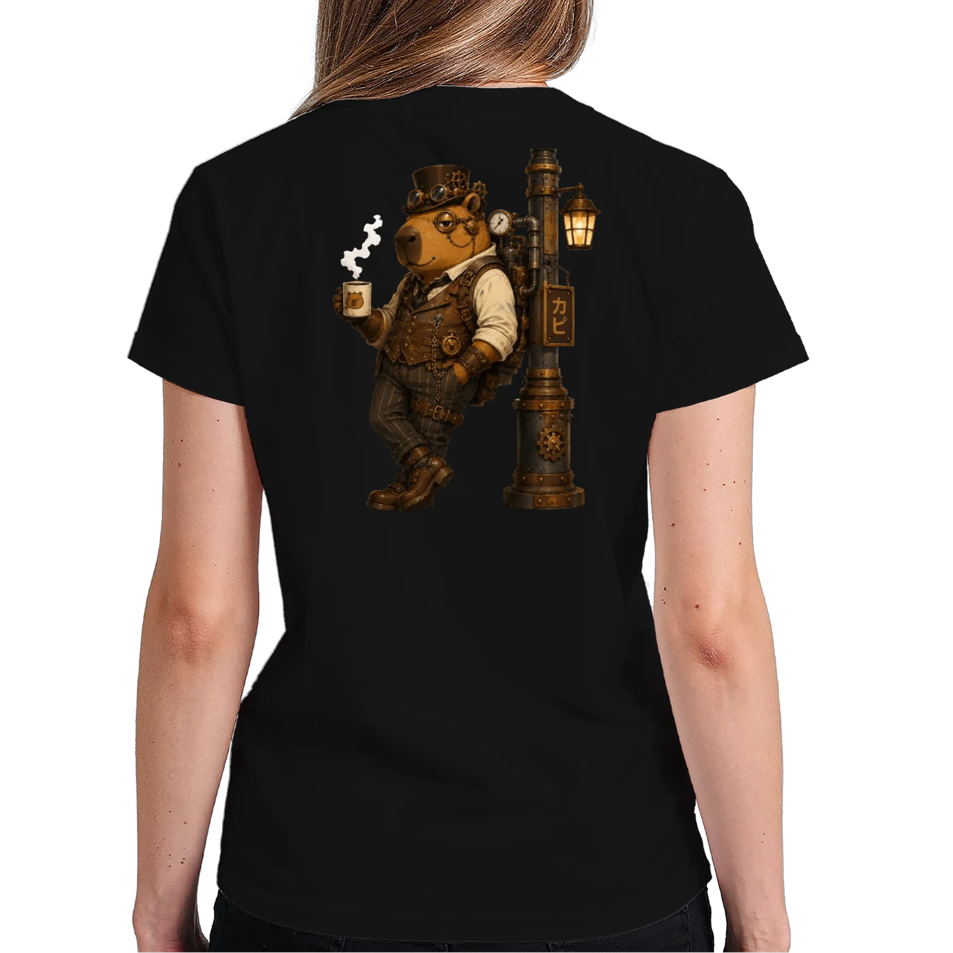 Camiseta Capi - SteamPunk de Capyverso - byCARLETTI — imagem 5 de 6