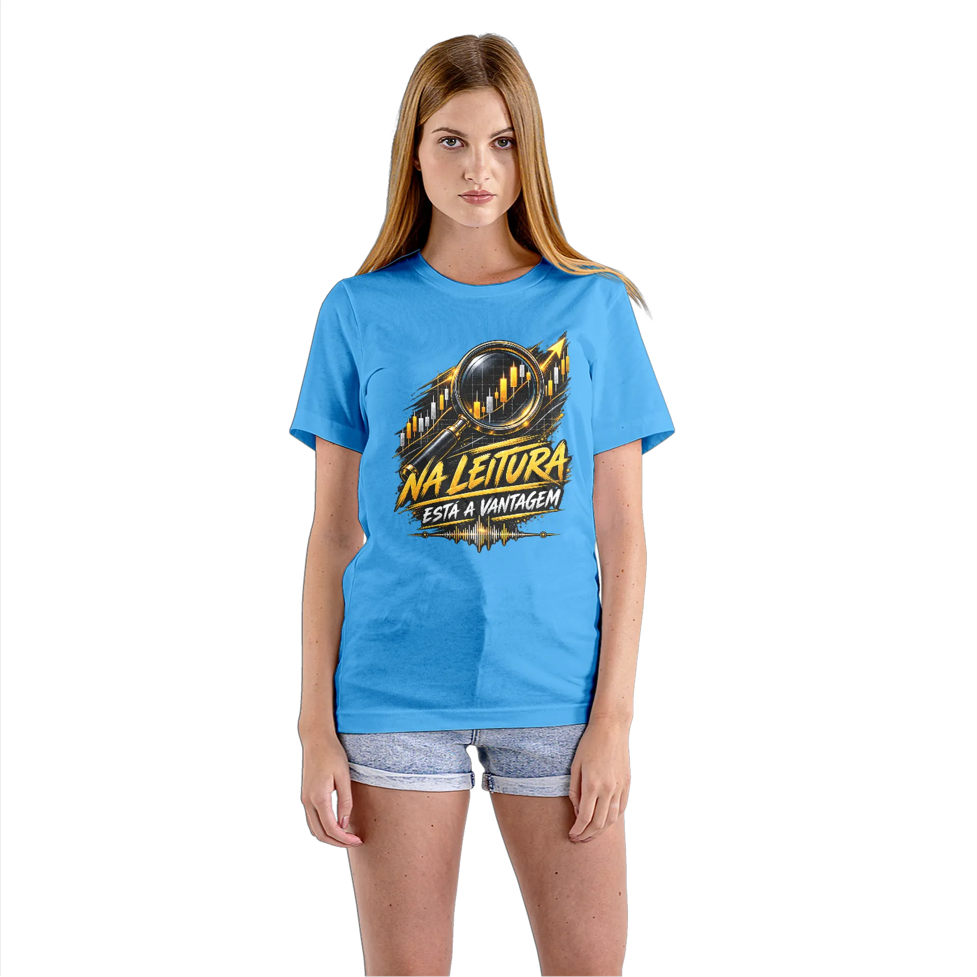 Camiseta Babylook Na Leitura Está a Vantagem 100% - Imagem 3