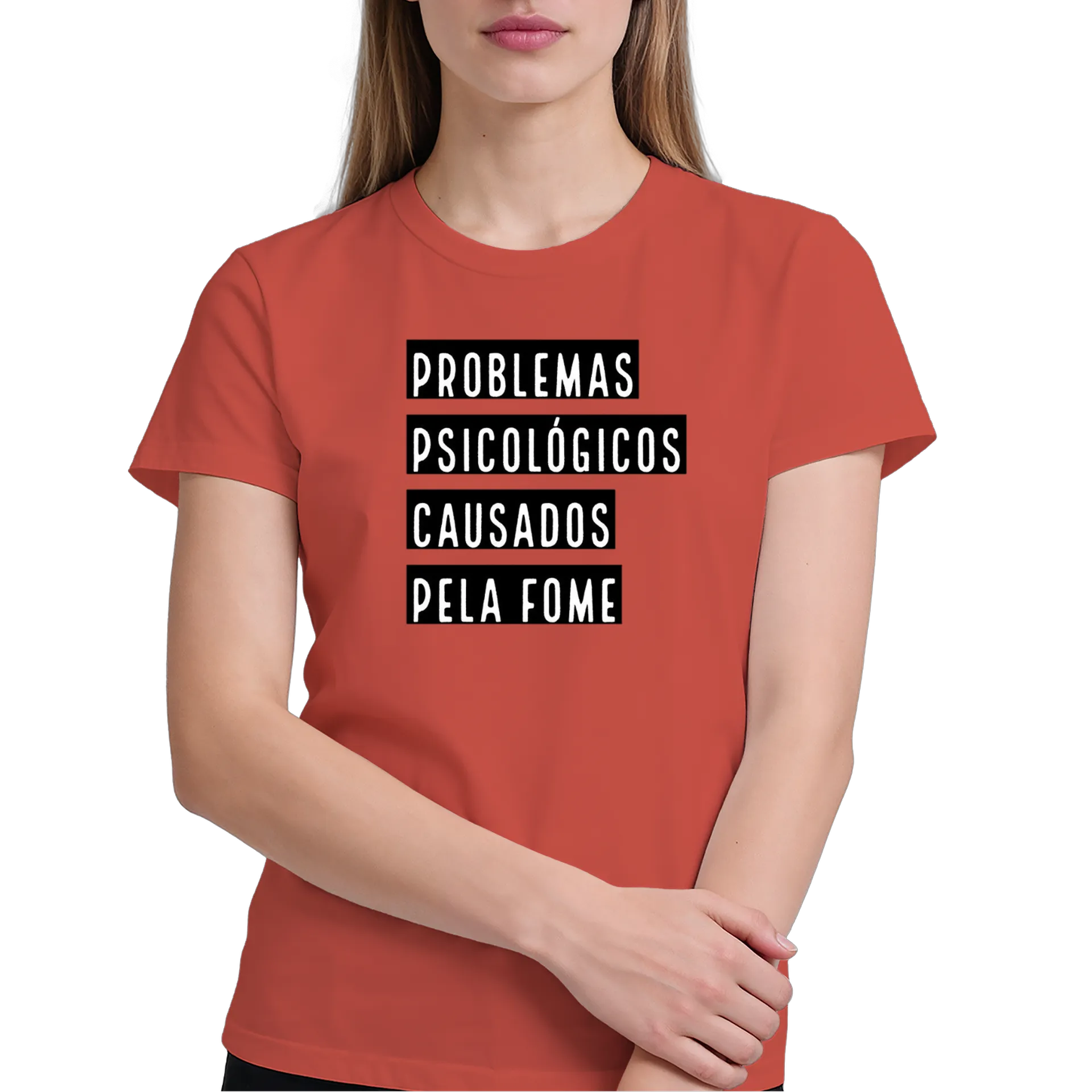 Camiseta Estampa Tipográfica Problemas Psicológicos 100% - Imagem 4