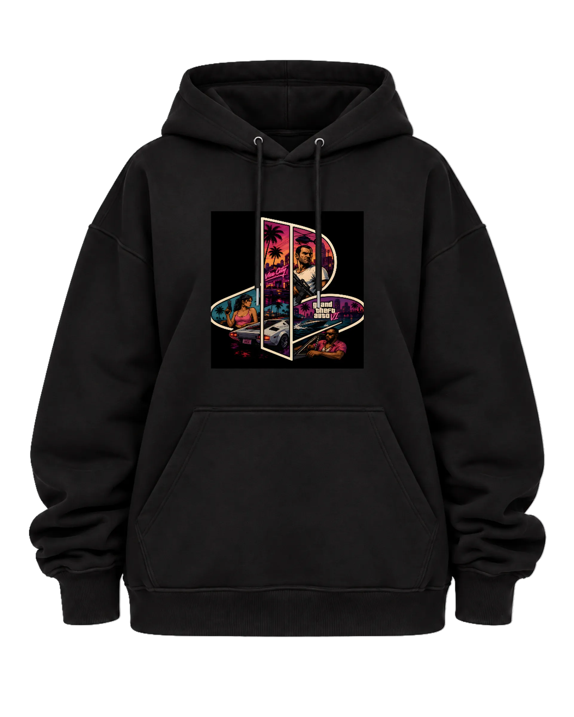 Blusa Moletom Canguru Grand Theft Auto VI Arte em - Imagem 5