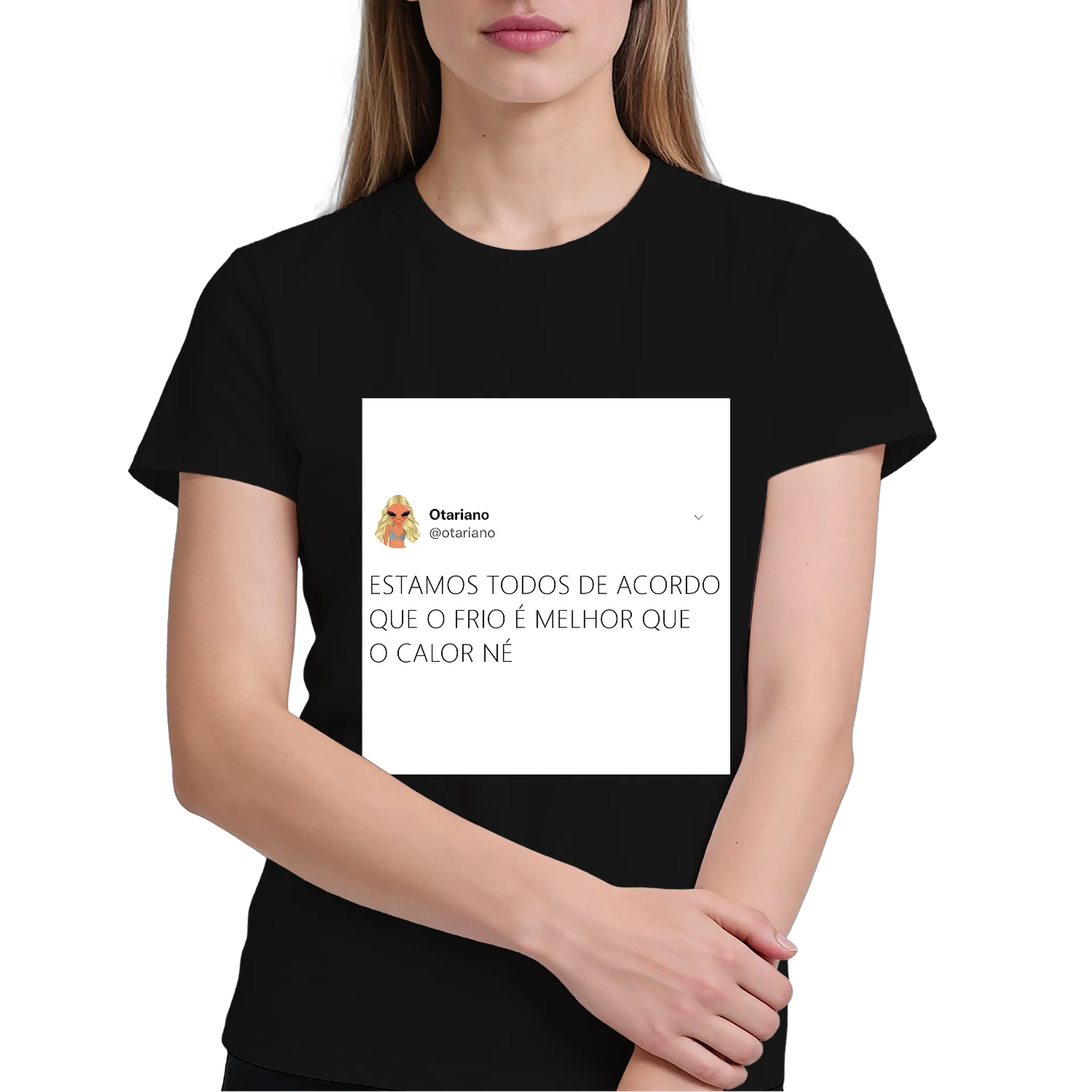 Camiseta Frase Tipográfica O Frio É Melhor 100% Algodão de demersonlastoria02 — imagem 3 de 6