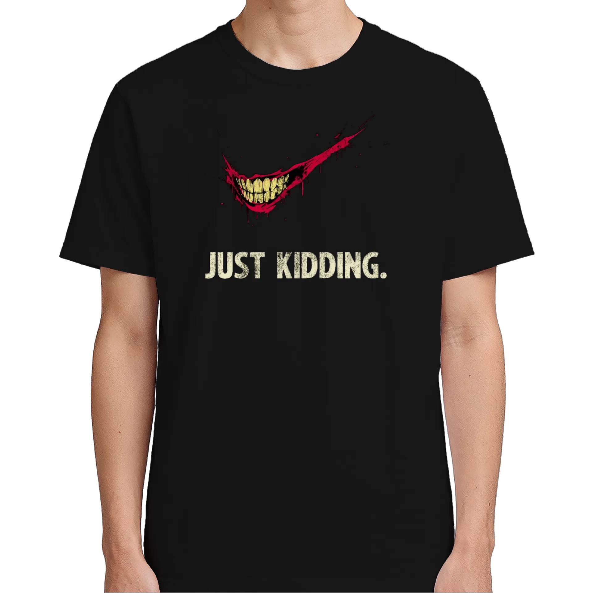 Camiseta Estampa Sorriso Sangrento 100% Algodão - Imagem 5
