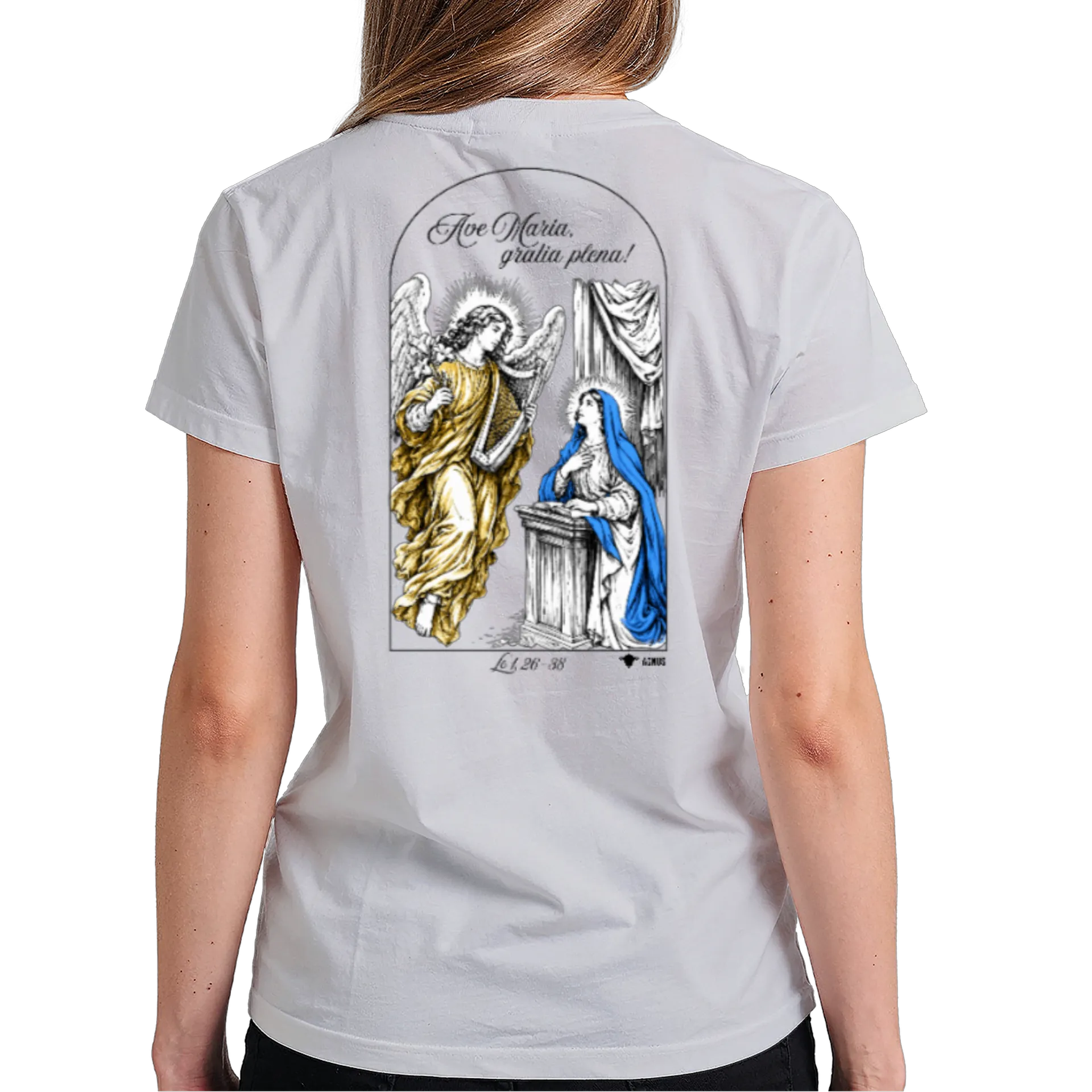 Camiseta Ave Maria Gratia Plena - Anunciação - Imagem 6