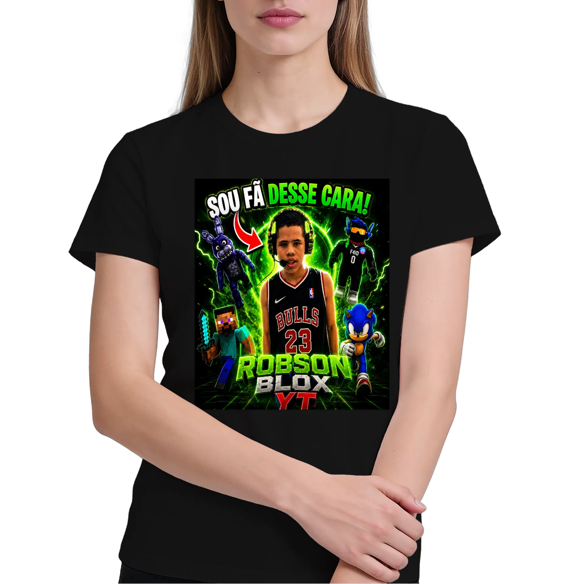Camiseta dos fãs do Robson Blox YT  - Imagem 4
