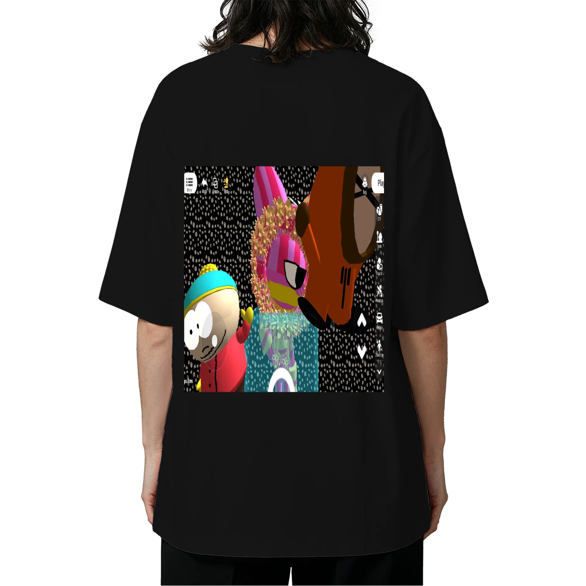 Camiseta Oversized meus personagens favoritos de Candle unier star [0fc] — imagem 5 de 6