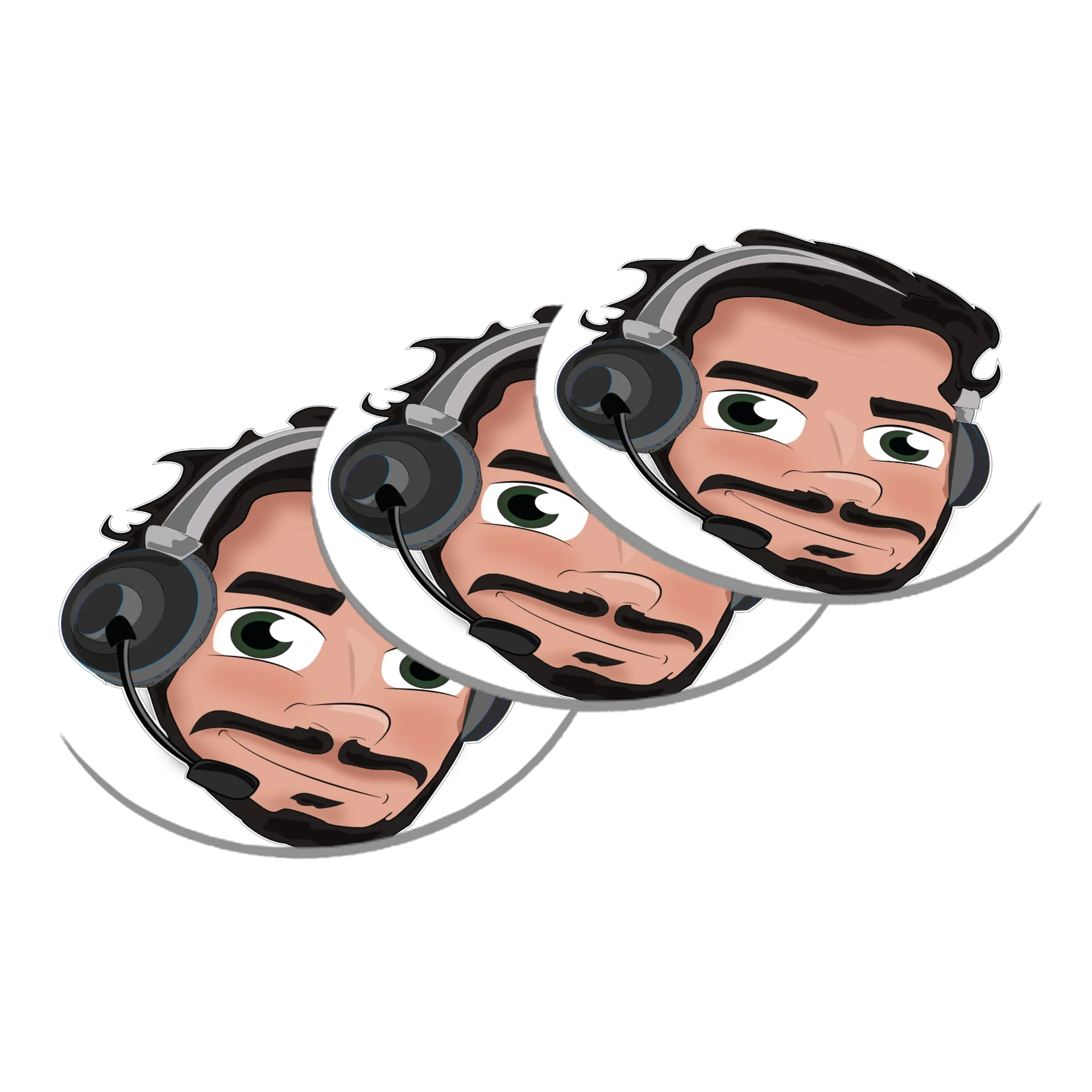 Porta-copo MDF Personagem Gamer 10x10cm - Imagem 3