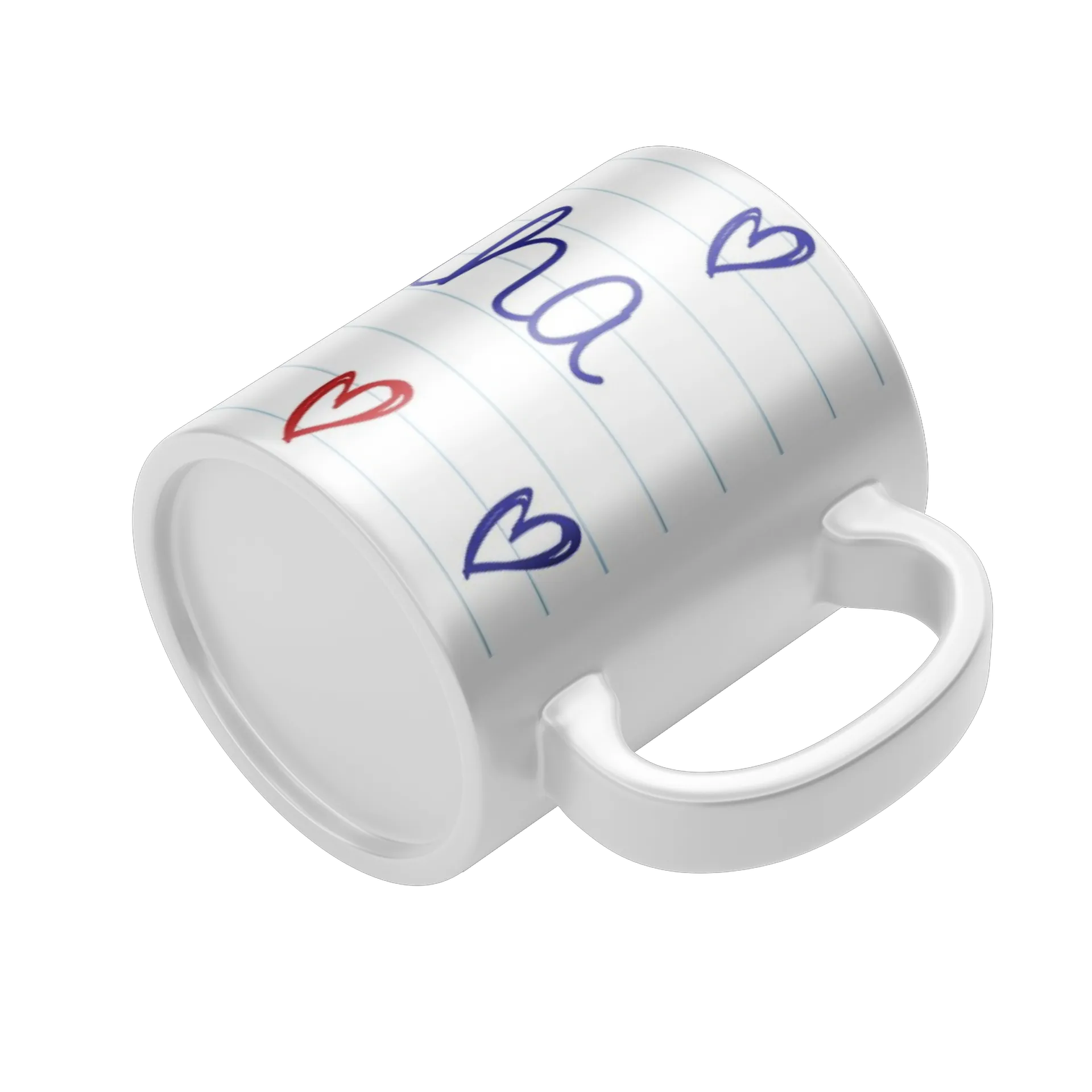 Caneca Porcelana Eu Amo Minha Mãe 325ml - Imagem 4