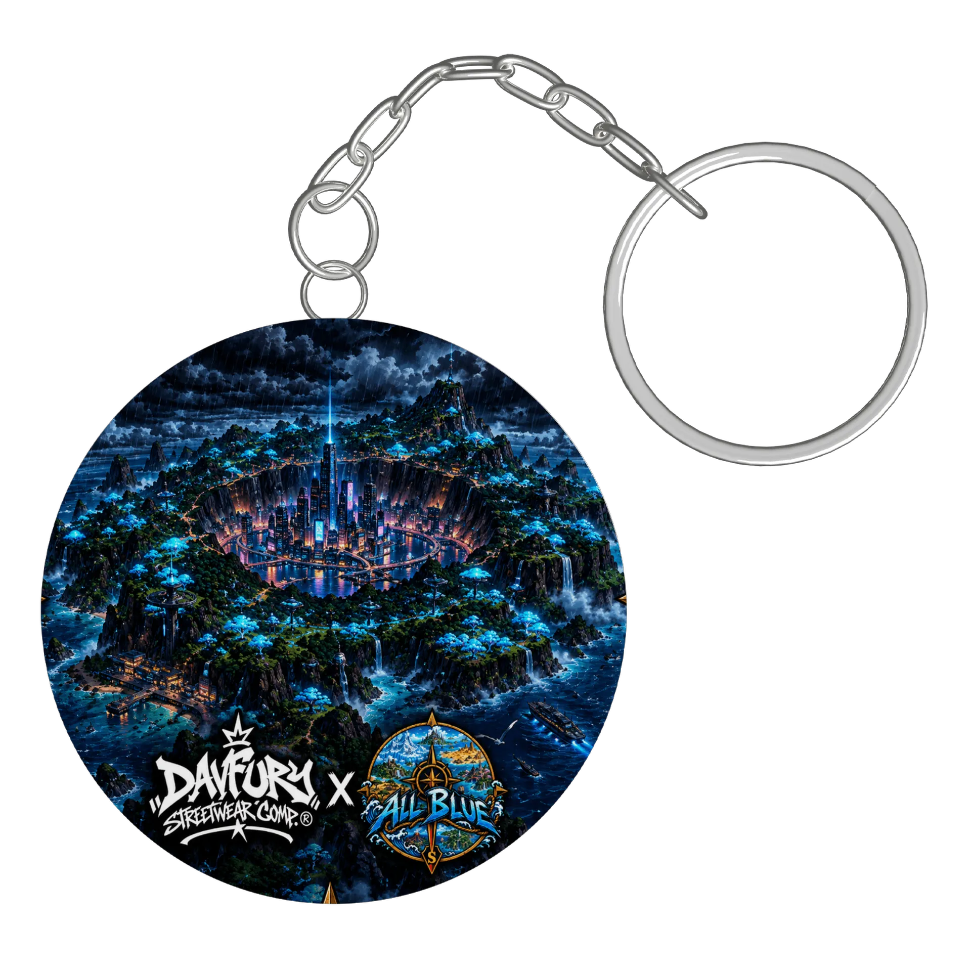 Chaveiro colab. Davfury Streetwear Comp. ® x RPG All Blue - Imagem 2