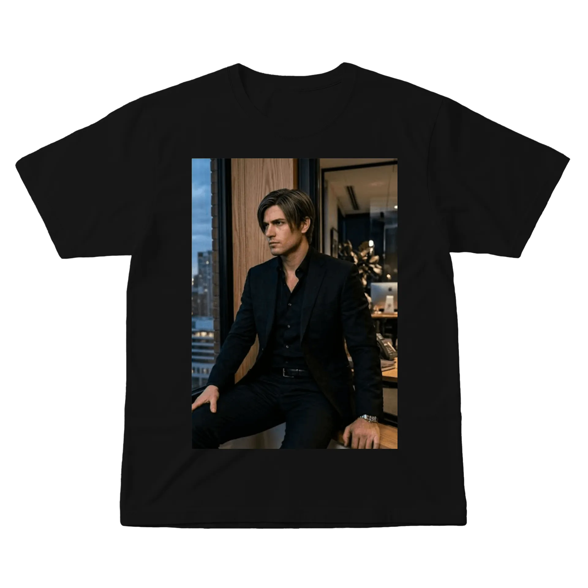 Camiseta Personalizada Castelo Noturno 100% Algodão - Imagem 1