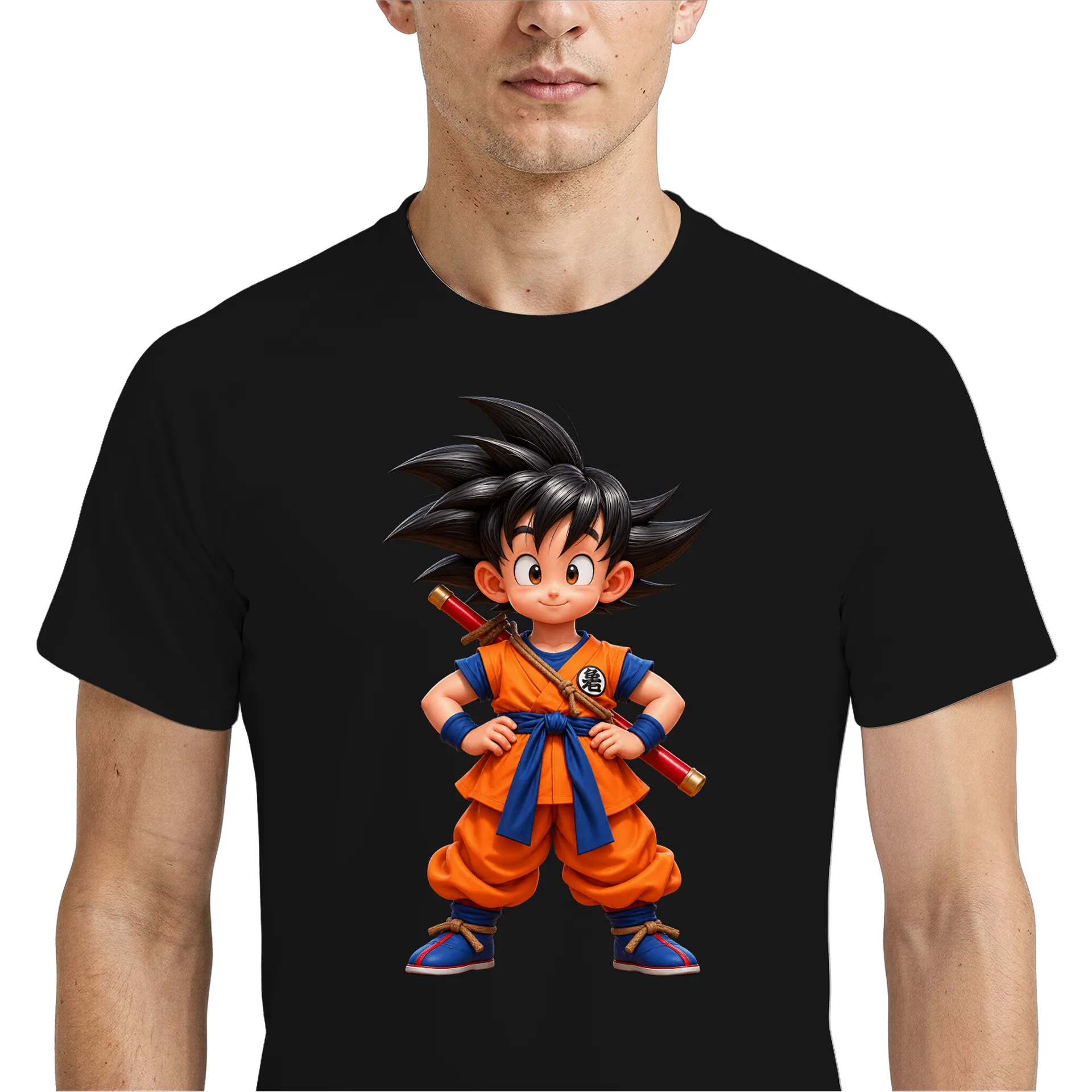 Camiseta Dry Fit Menino Anime Gi Laranja e Azul 100% de WEB TV JOAÇABA  — imagem 4 de 6