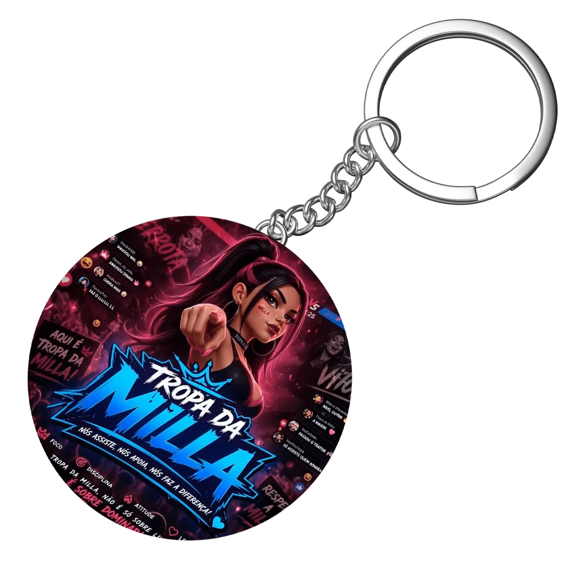 Chaveiro MDF Tropa da Milla Personalizado - Imagem 4