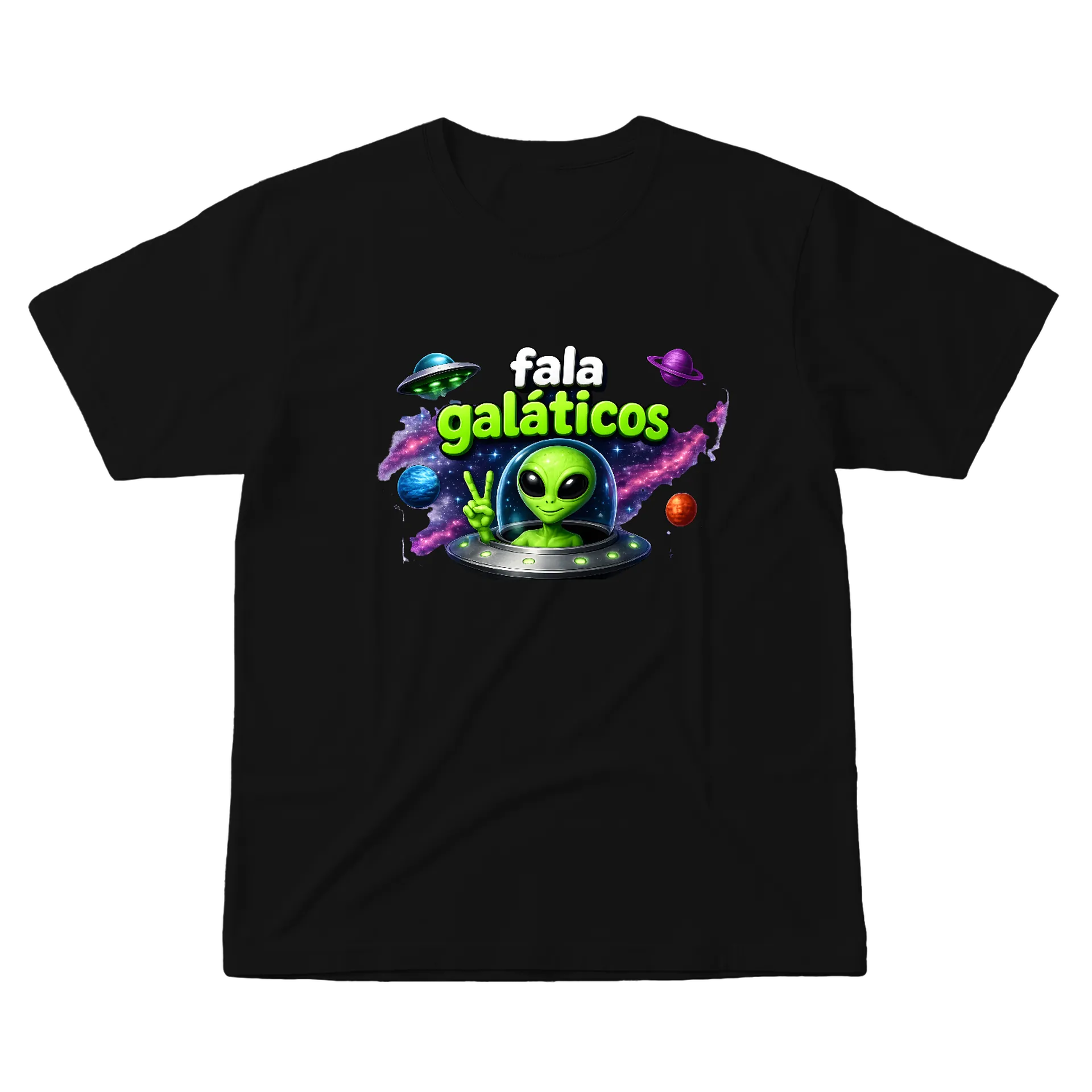 Camiseta Fala Galácticos - Imagem 1