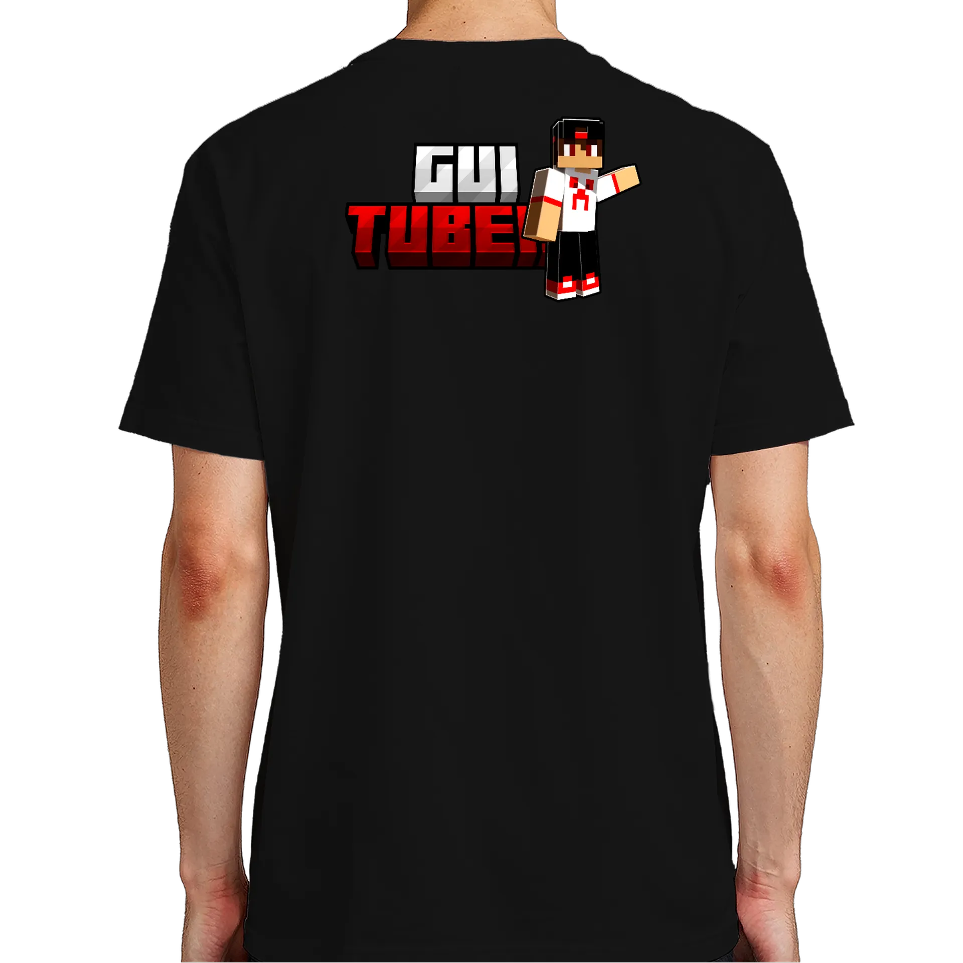 Camiseta Personalizada Do Gui Tuber 100% Algodão Preto - Imagem 7