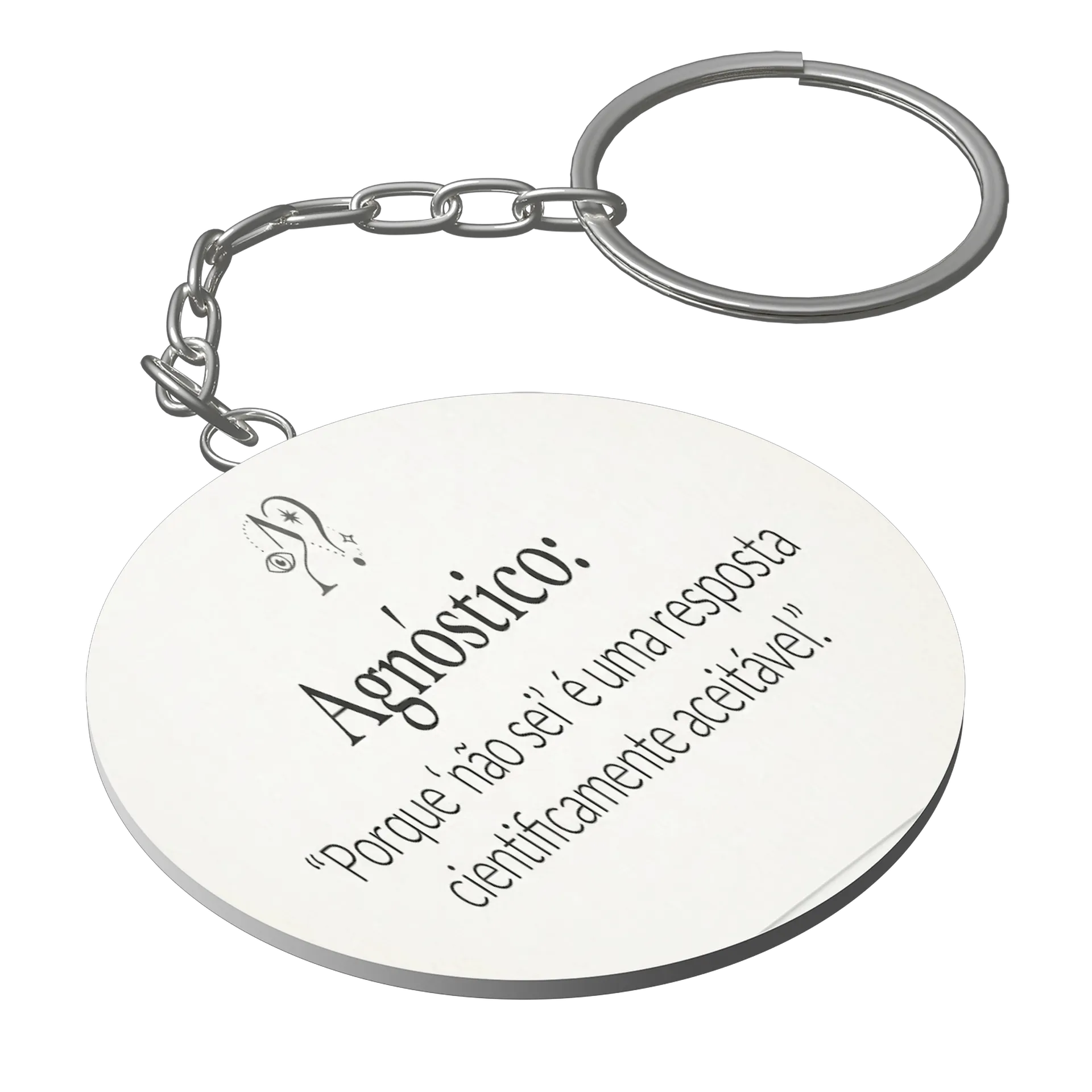Chaveiro personalizado agnostico - Imagem 1
