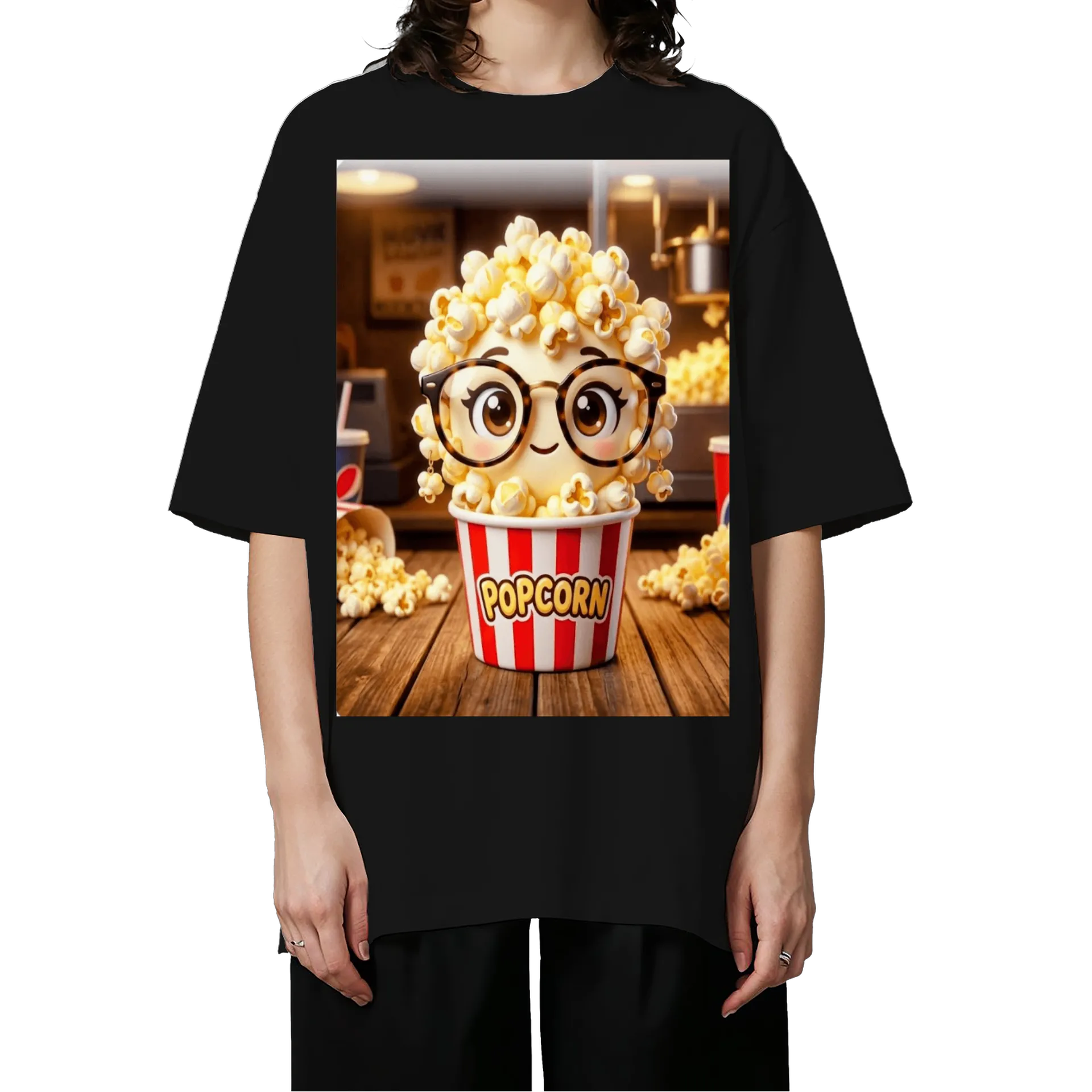 Camiseta Oversized Estampa Personalizada 50% Poliéster 50% - Imagem 3