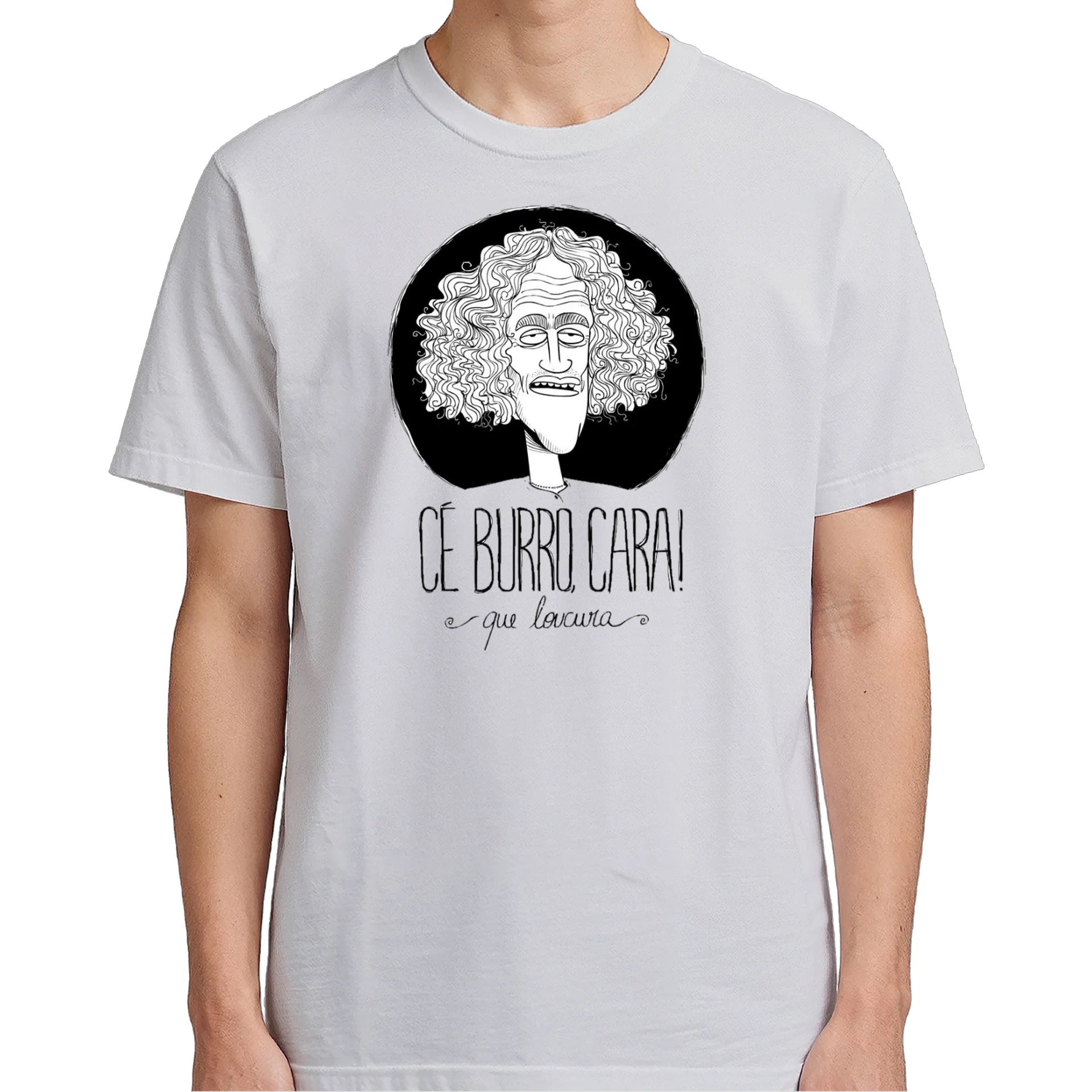 Camiseta Estampa Cé Burro Cara 100% Algodão - Imagem 5