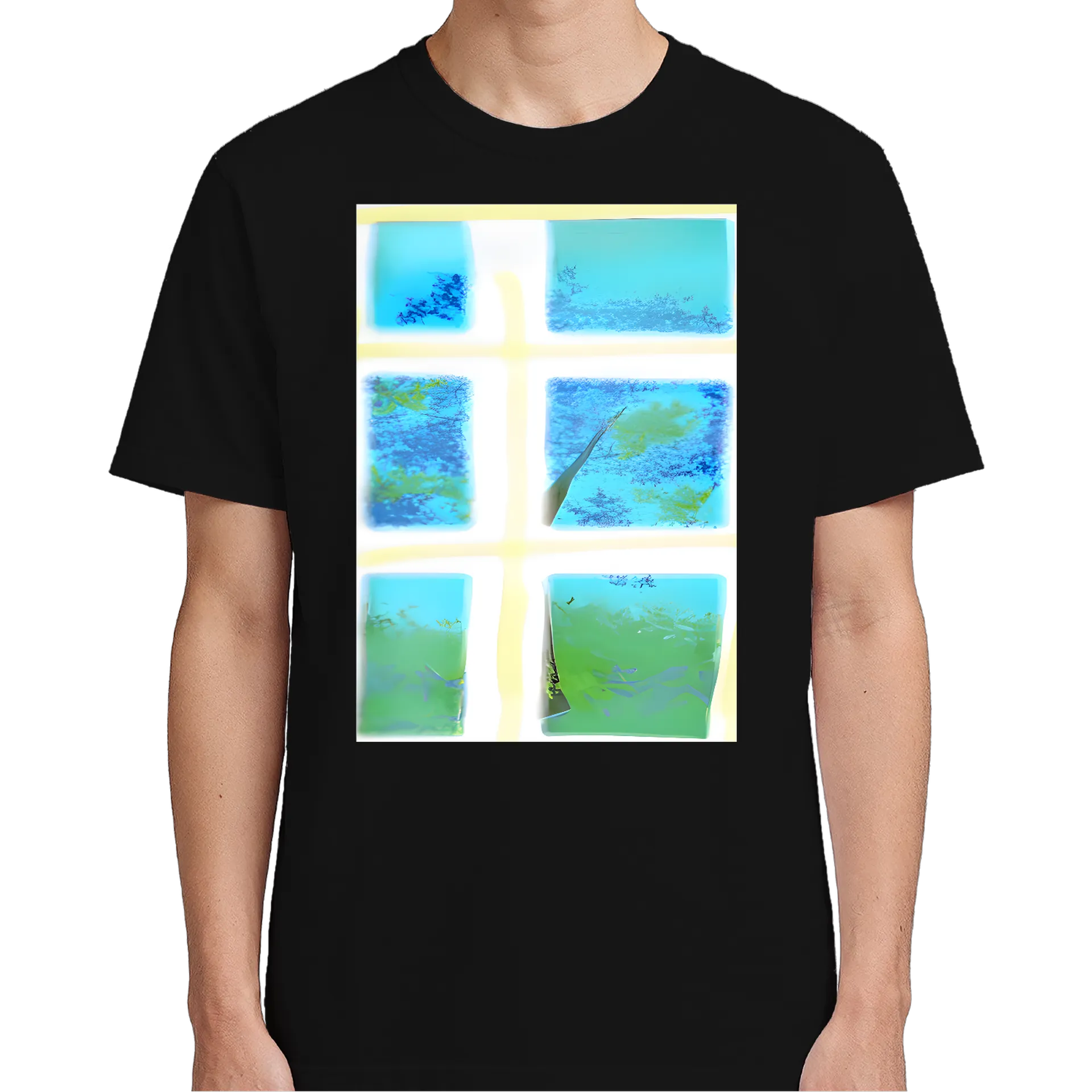 Camiseta Paisagem Abstrata com Árvores 100% Algodão - Imagem 4