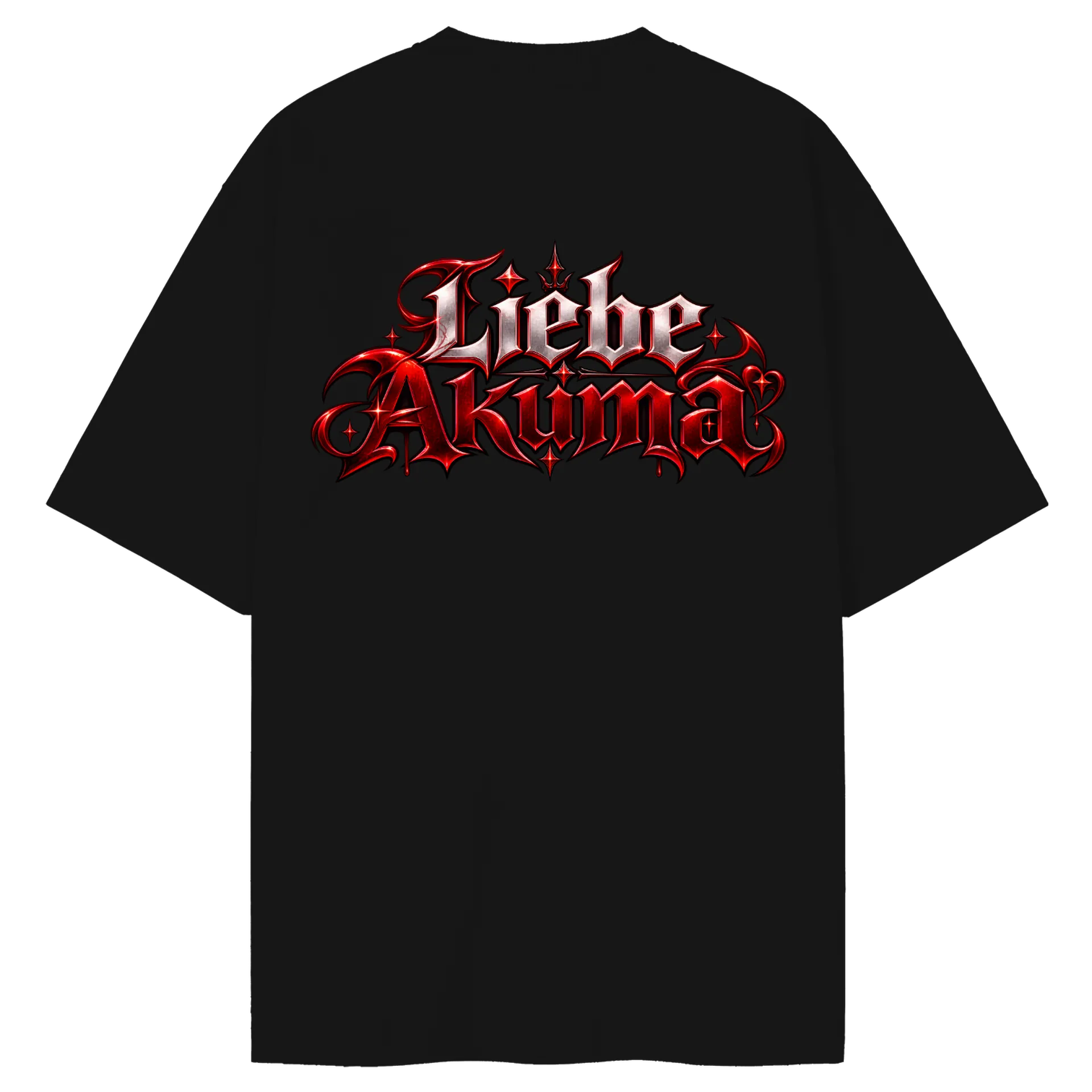 Camiseta Liebe Akuma Chorando Oversized de Liebe Akuma — imagem 2 de 6