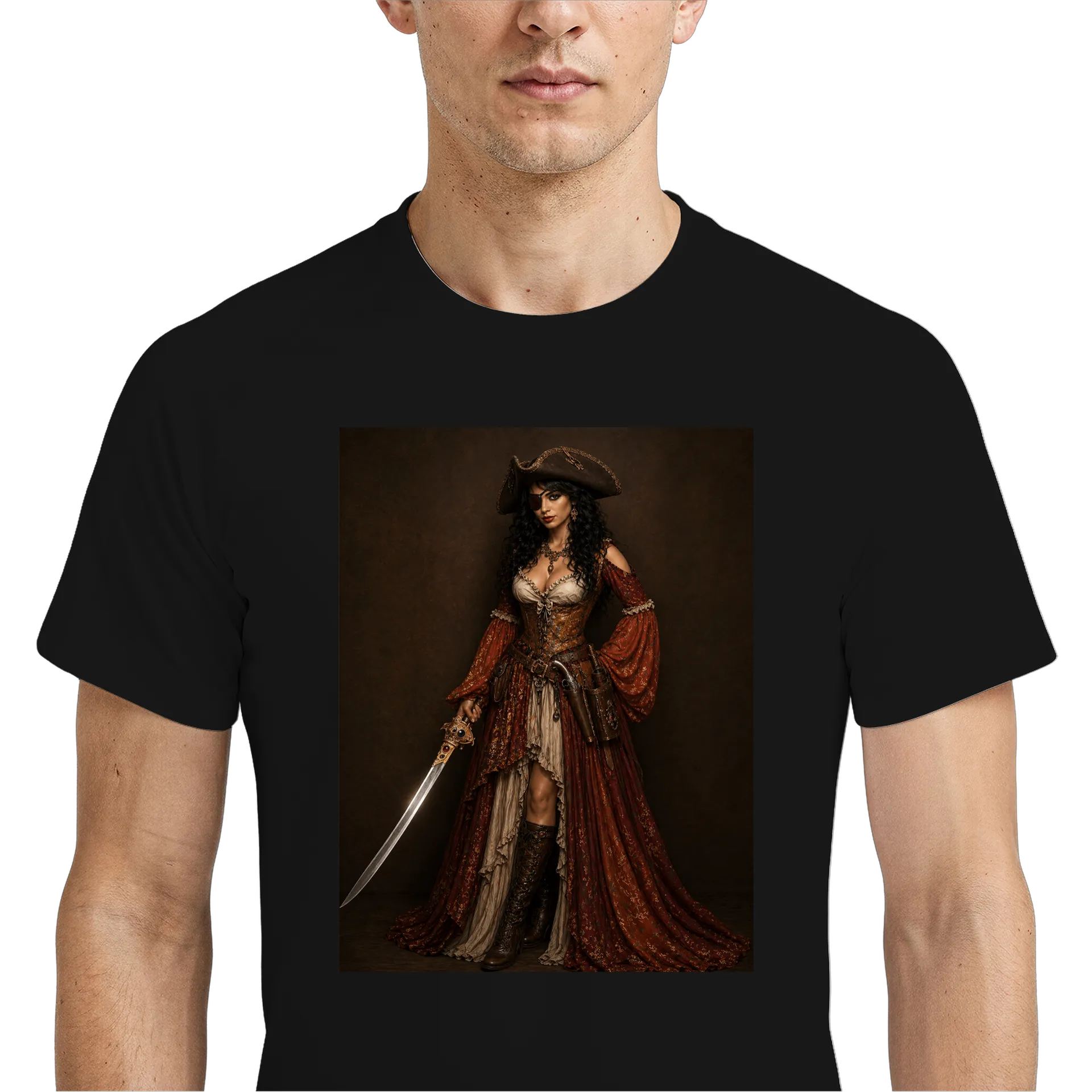 Camiseta Dry Fit Pirata Estampa Personalizada 100% Polyester - Imagem 4