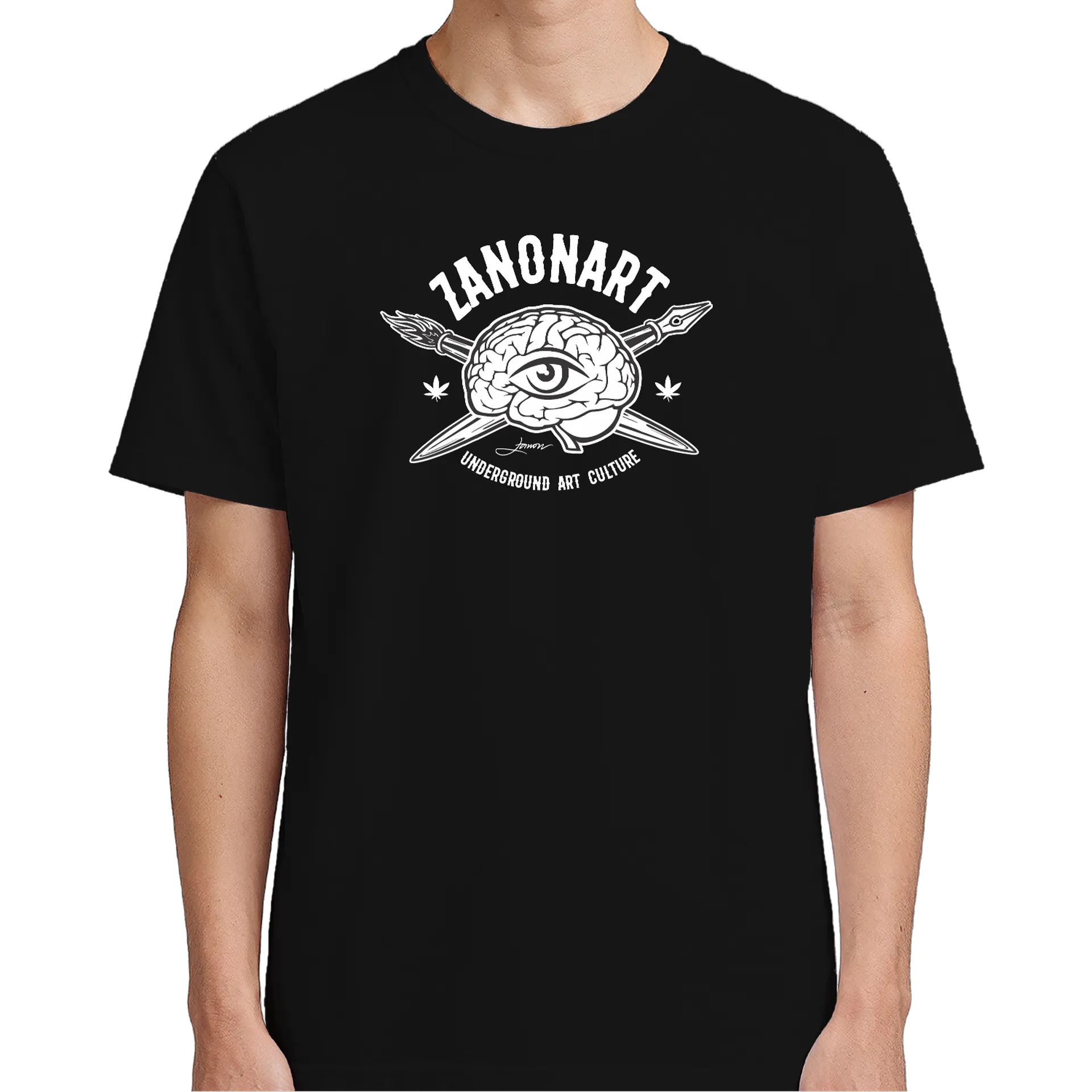 Camiseta Estampa Cérebro e Caneta 100% Algodão - Imagem 5