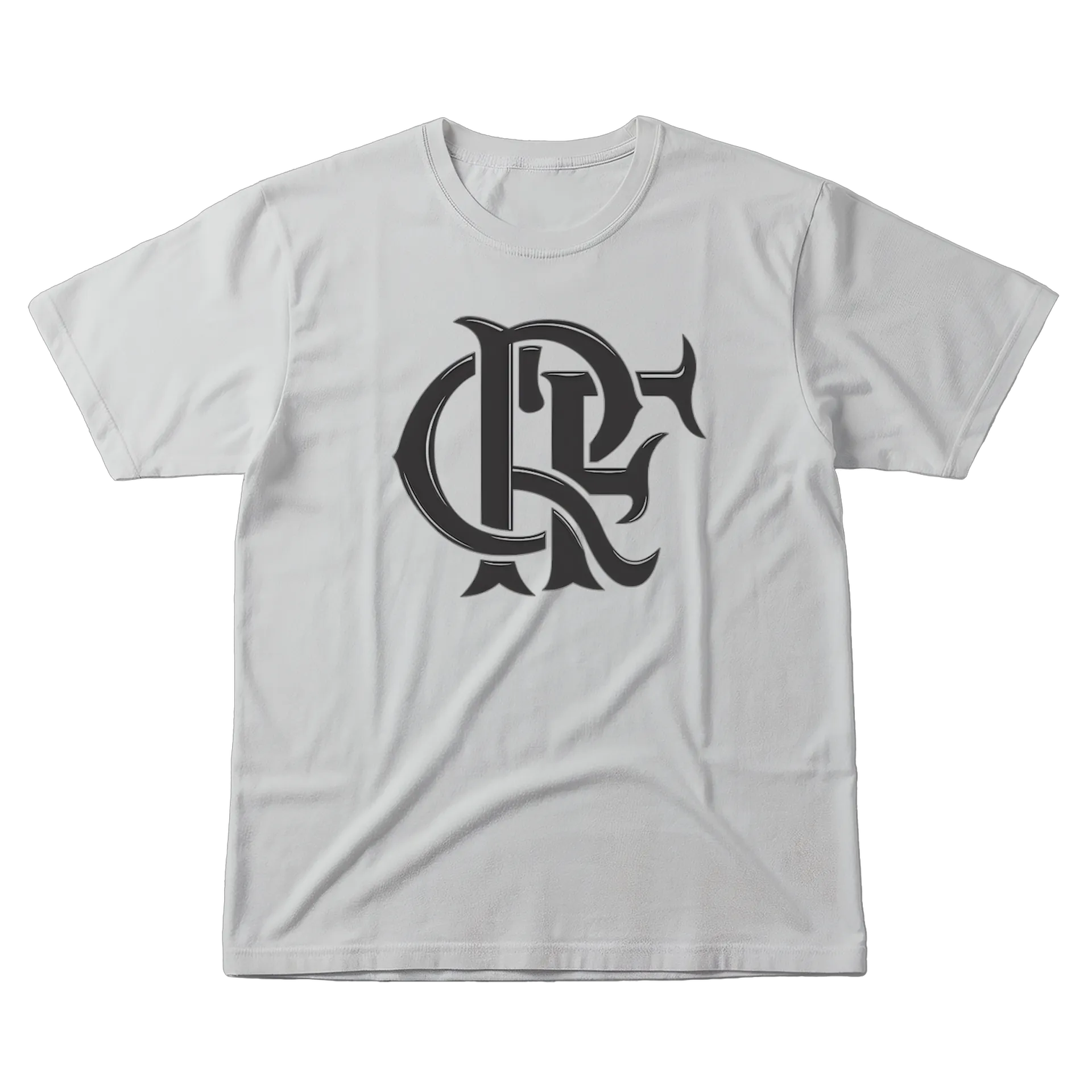 Camiseta Monograma Luxo Preto 100% Algodão - Imagem 1
