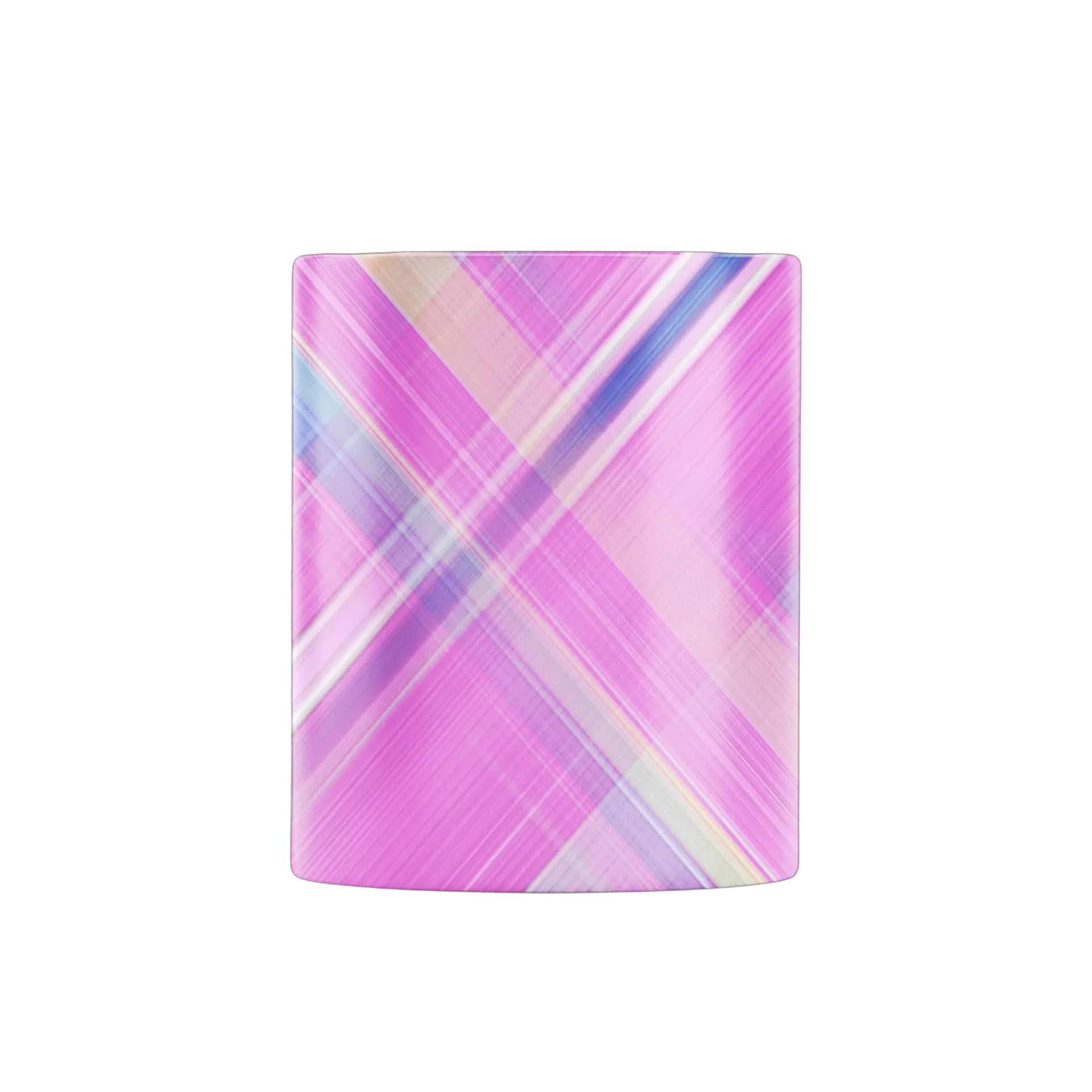 Caneca Porcelana Estampa Colorida Listras Rosa 325ml - Imagem 2