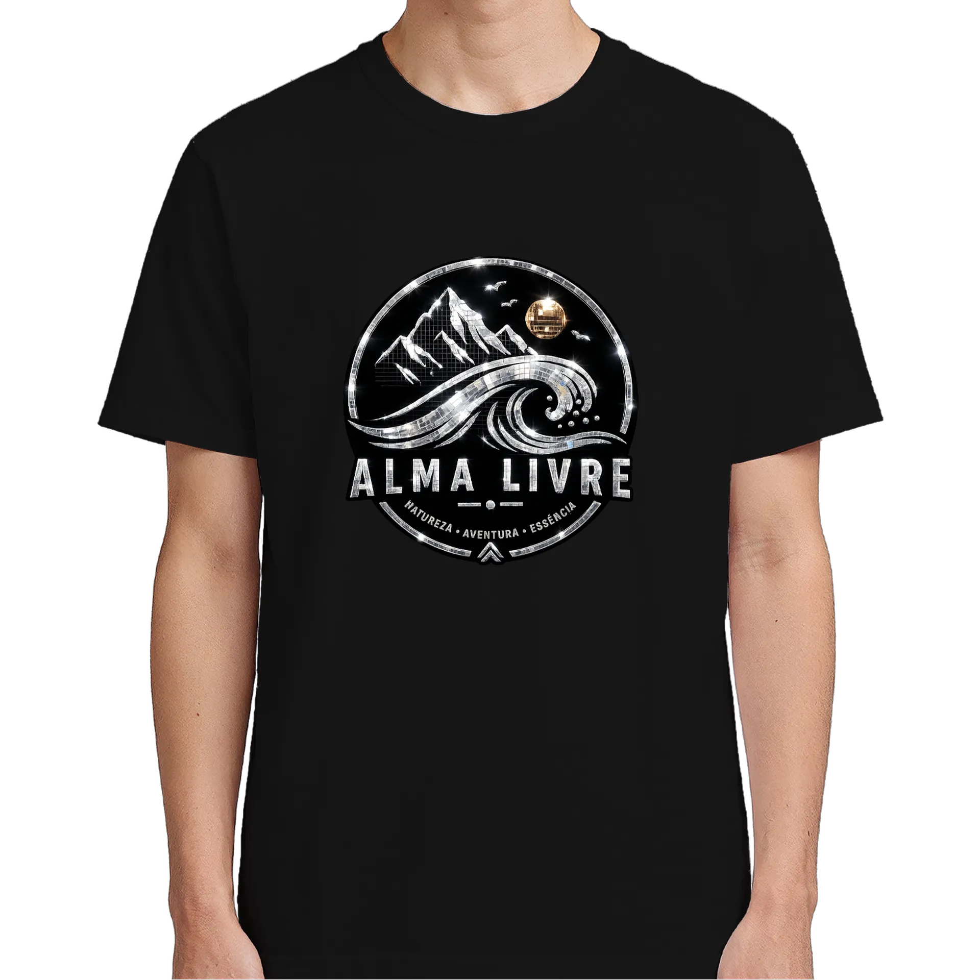 Camiseta Alma Livre Montanhas e Onda 100% Algodão - Imagem 5