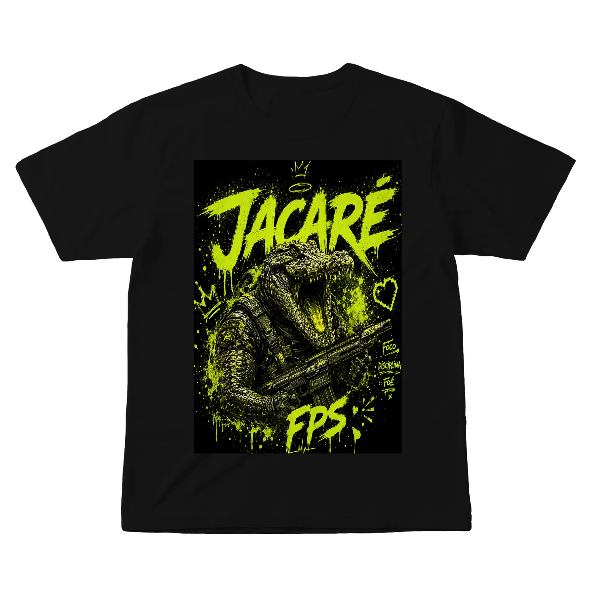 Camiseta Personalizada Preto 100% Algodão - Imagem 1