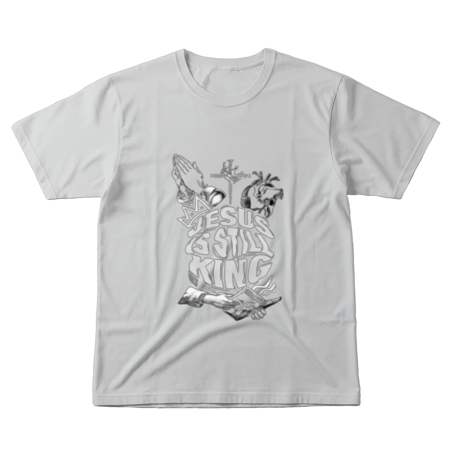 Camiseta Estampa Religiosa 100% Algodão - Imagem 1