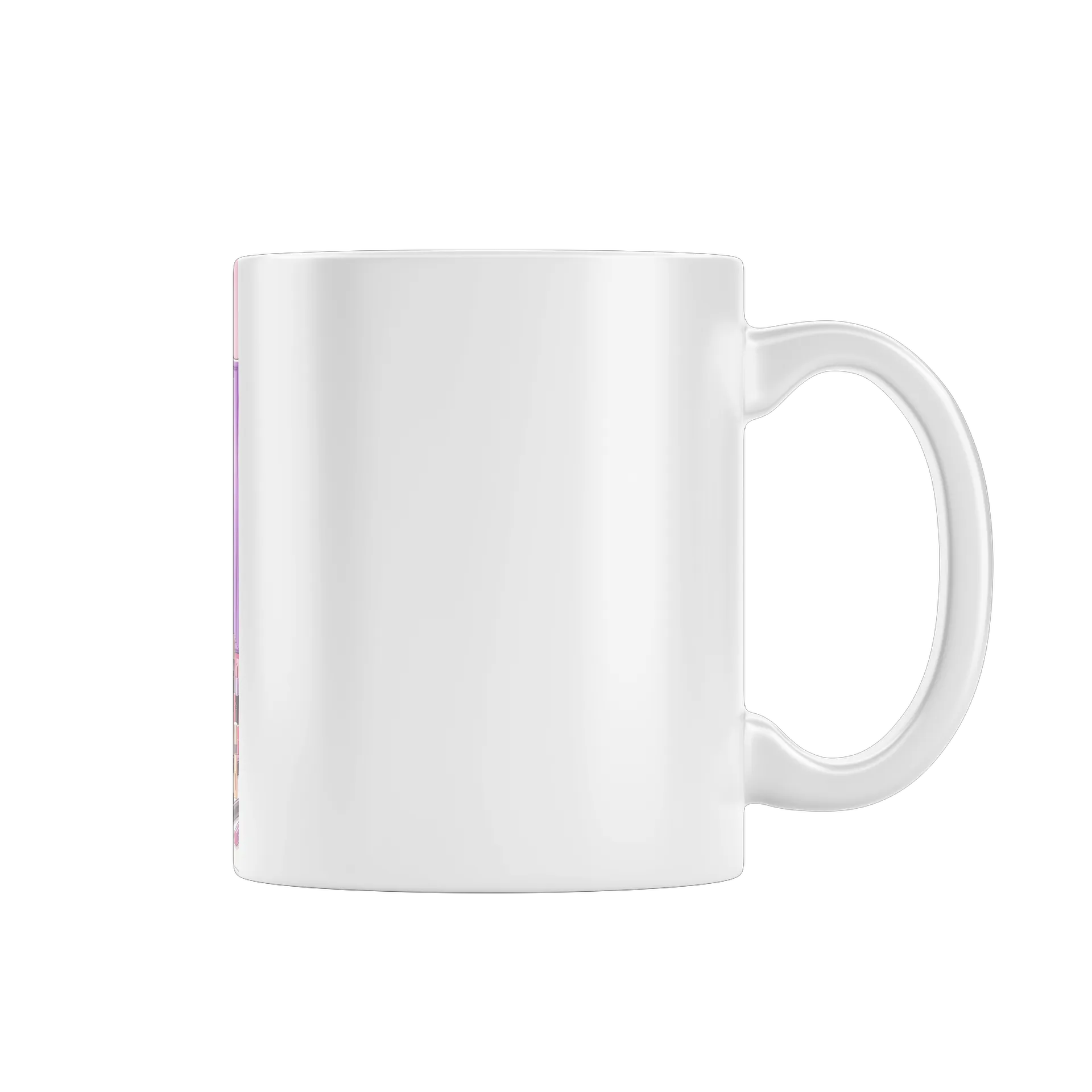 Caneca Porcelana Mulher Maquiagem Tons Pink 325ml - Imagem 1