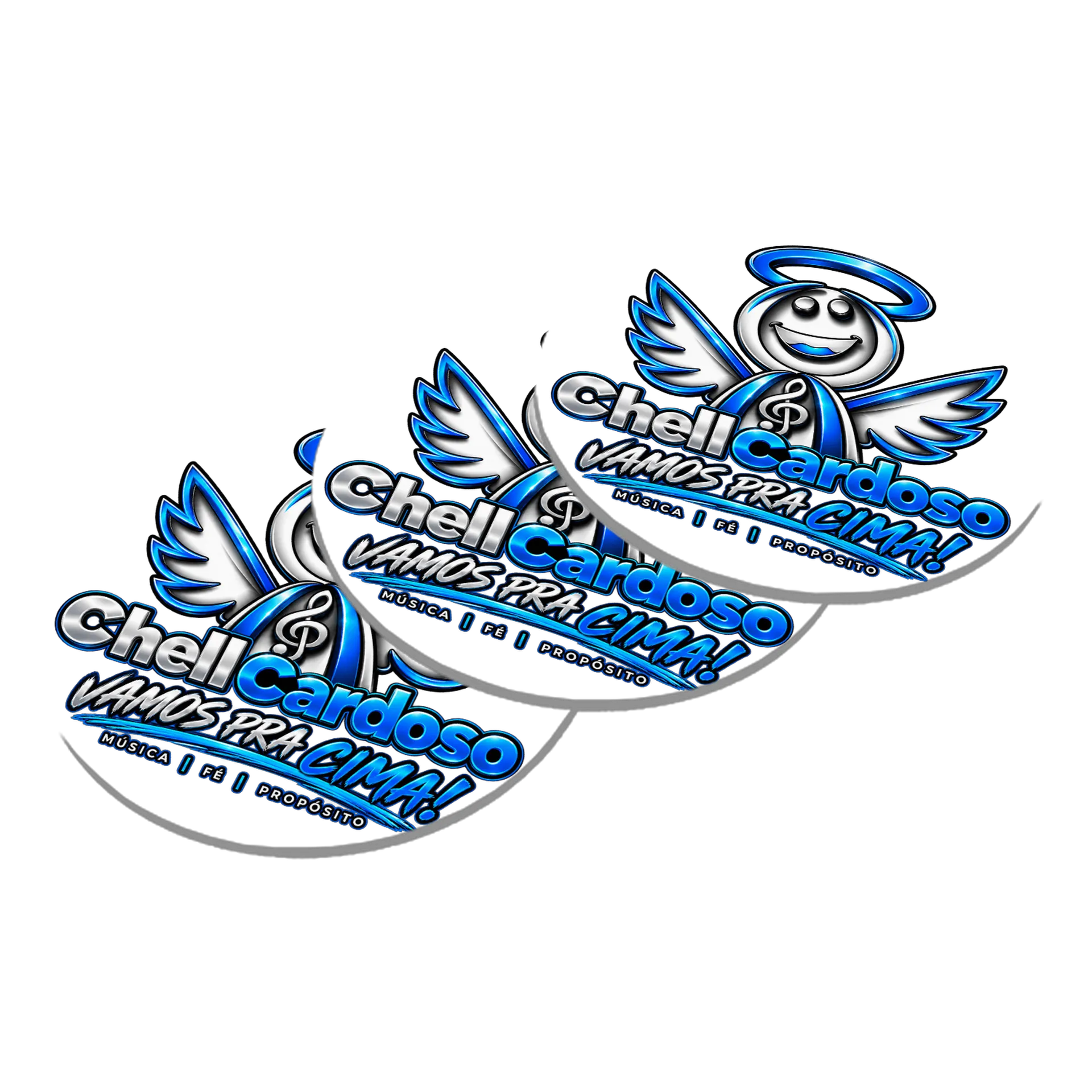 Porta-copo Logotipo Chell Cardoso MDF de Chell Cardoso — imagem 2 de 3