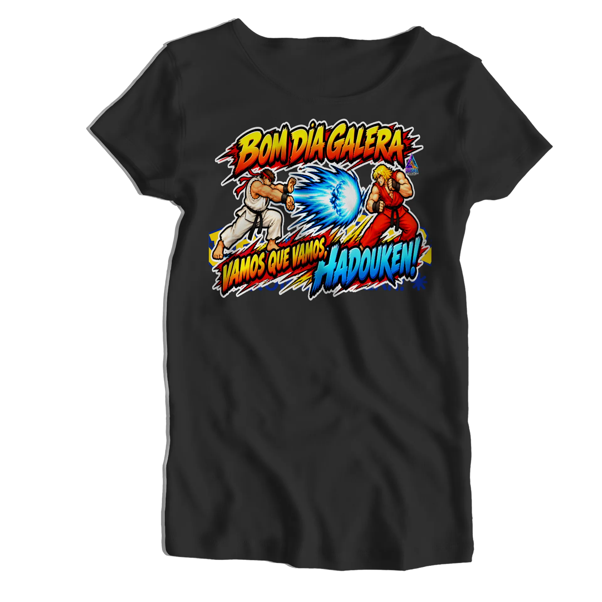 Camiseta Babylook Estampa Tipográfica HADOUKEN 100% - Imagem 1