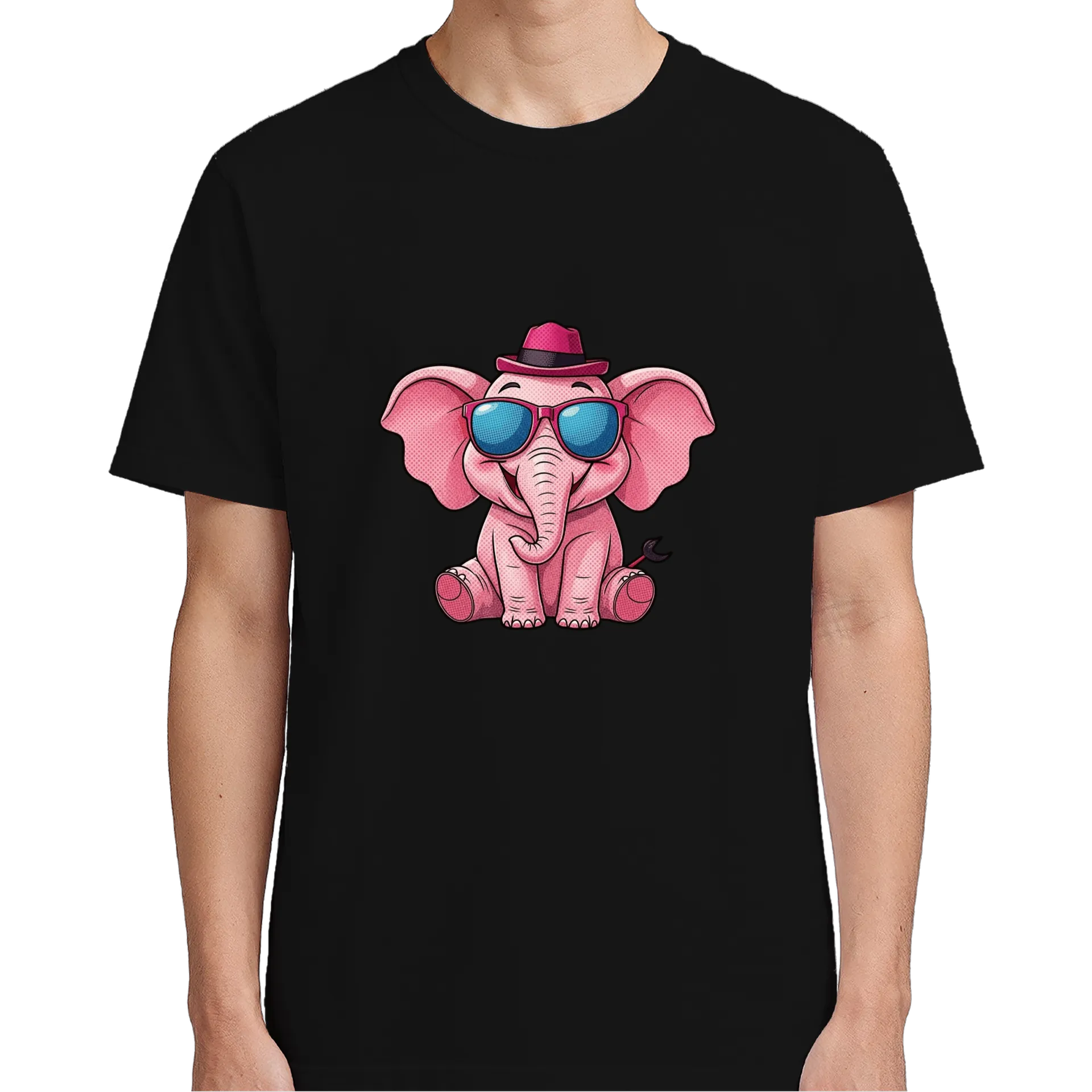 Camiseta Elefante Rosa de Programa Irrelefante — imagem 4 de 6