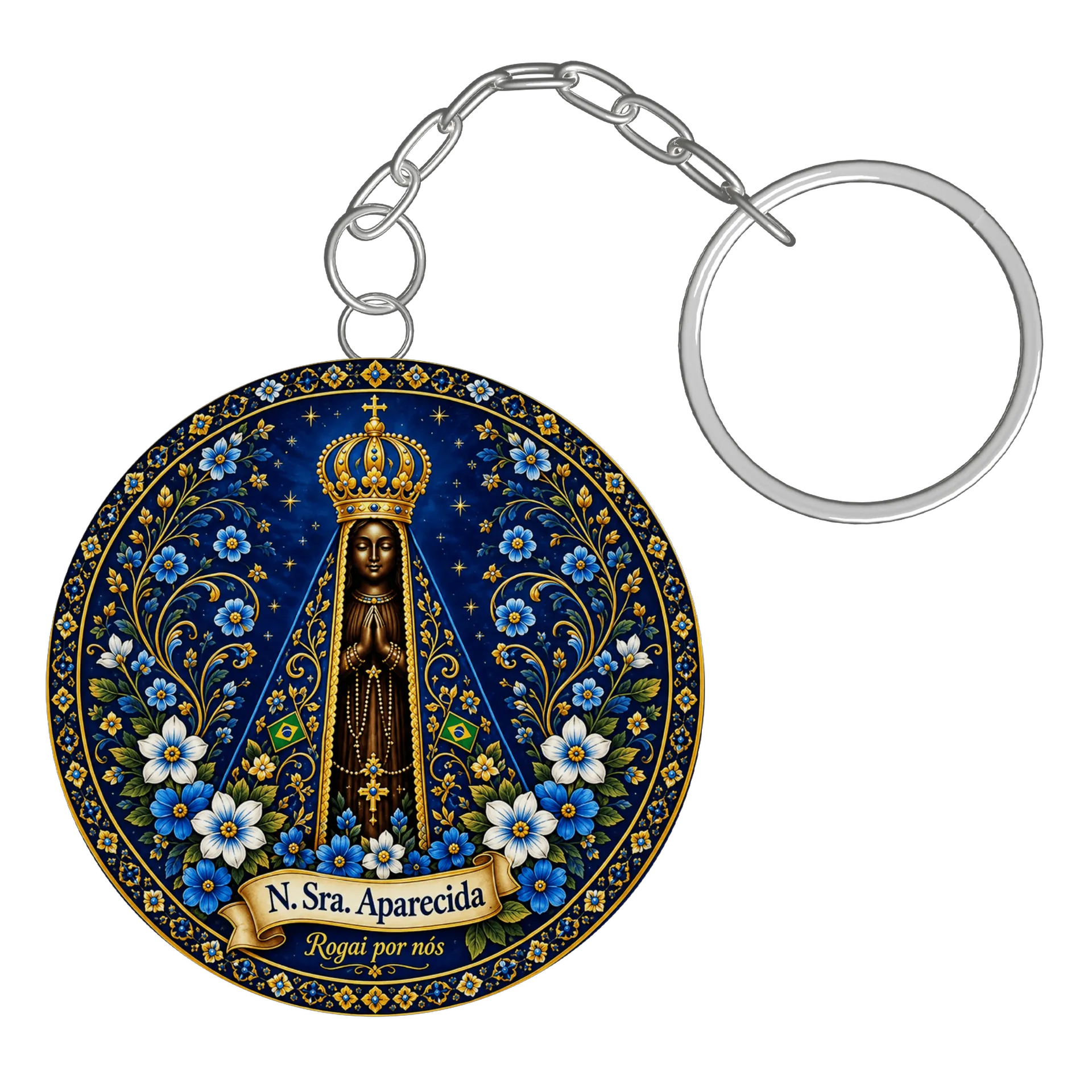 Chaveiro personalizado de N.senhora aparecida  - Imagem 2