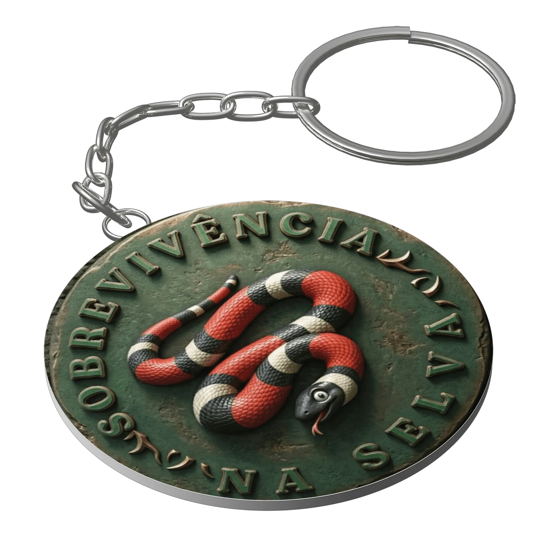 Chaveiro personalizado sobrevivência na Selva  - Imagem 1