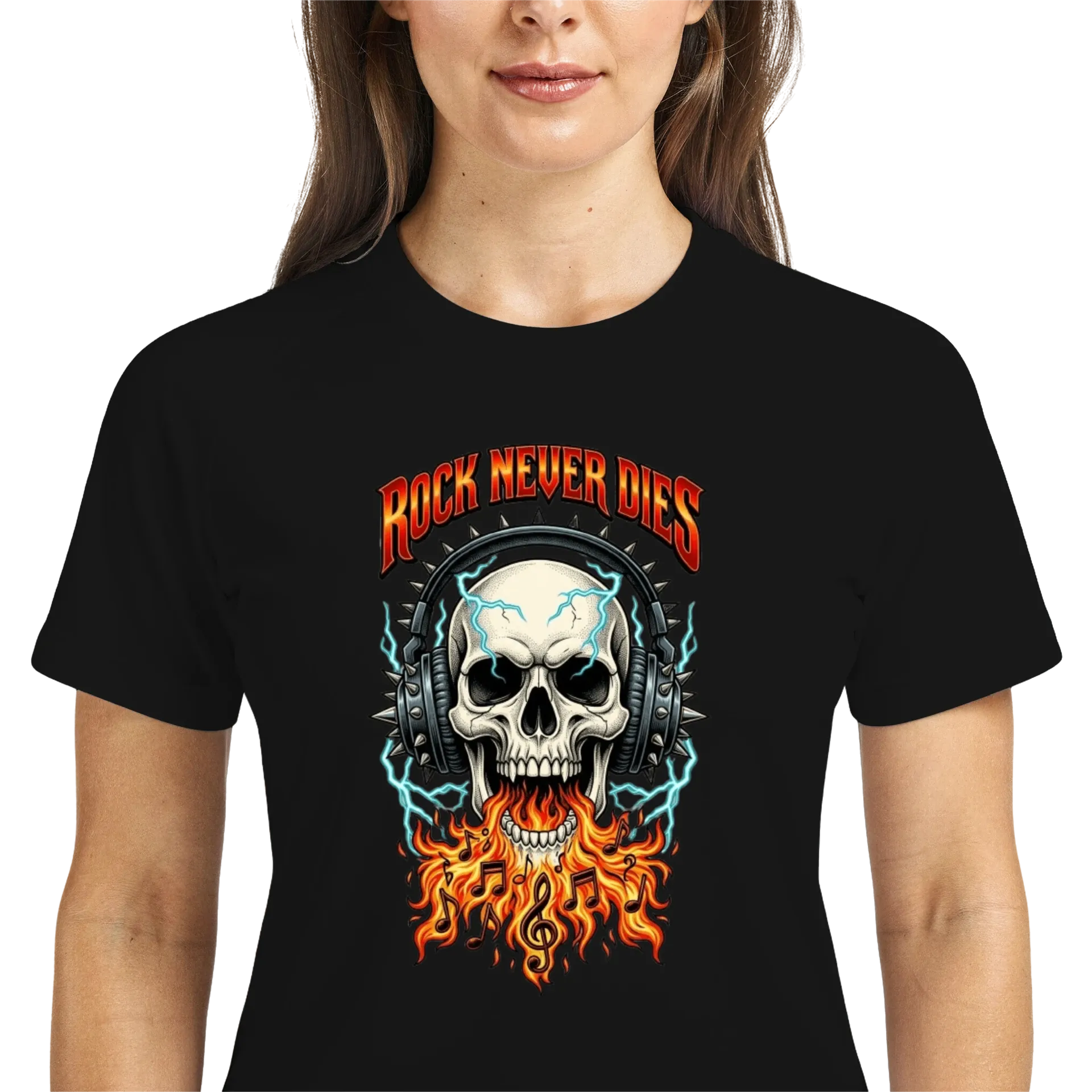 Camiseta "ROCK NEVER DIES"  2 - Imagem 3