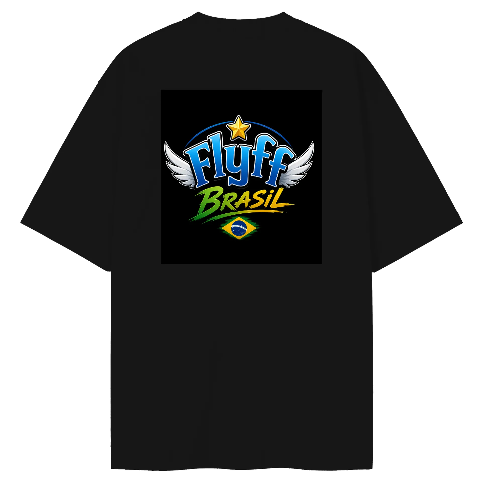 Camiseta Oversized Estampa Nightdeer Preto 100% Algodão - Imagem 2