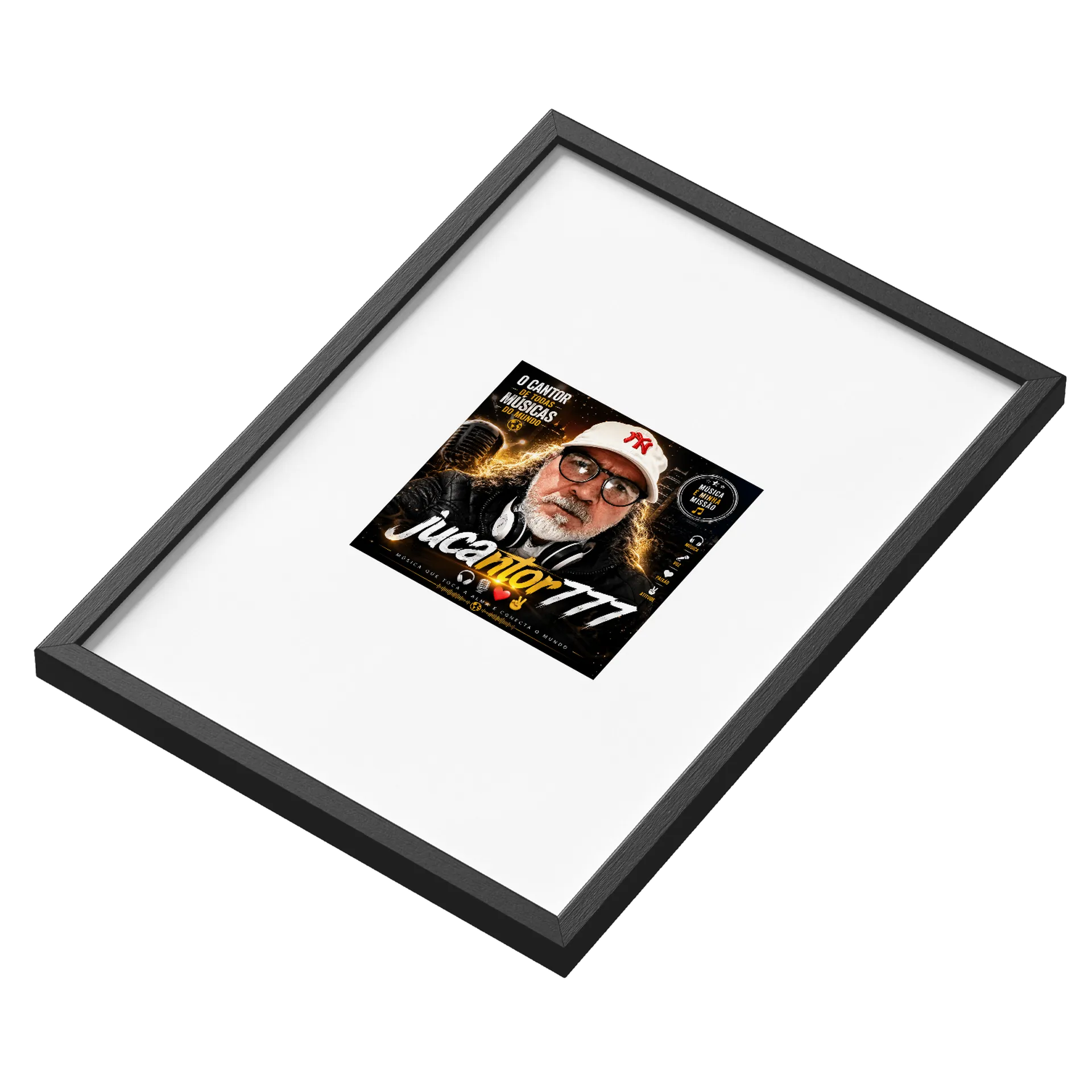Quadro A3 personalizado Com Vidro de Jucantor777 🎧🎤❤️✌️ — imagem 3 de 3