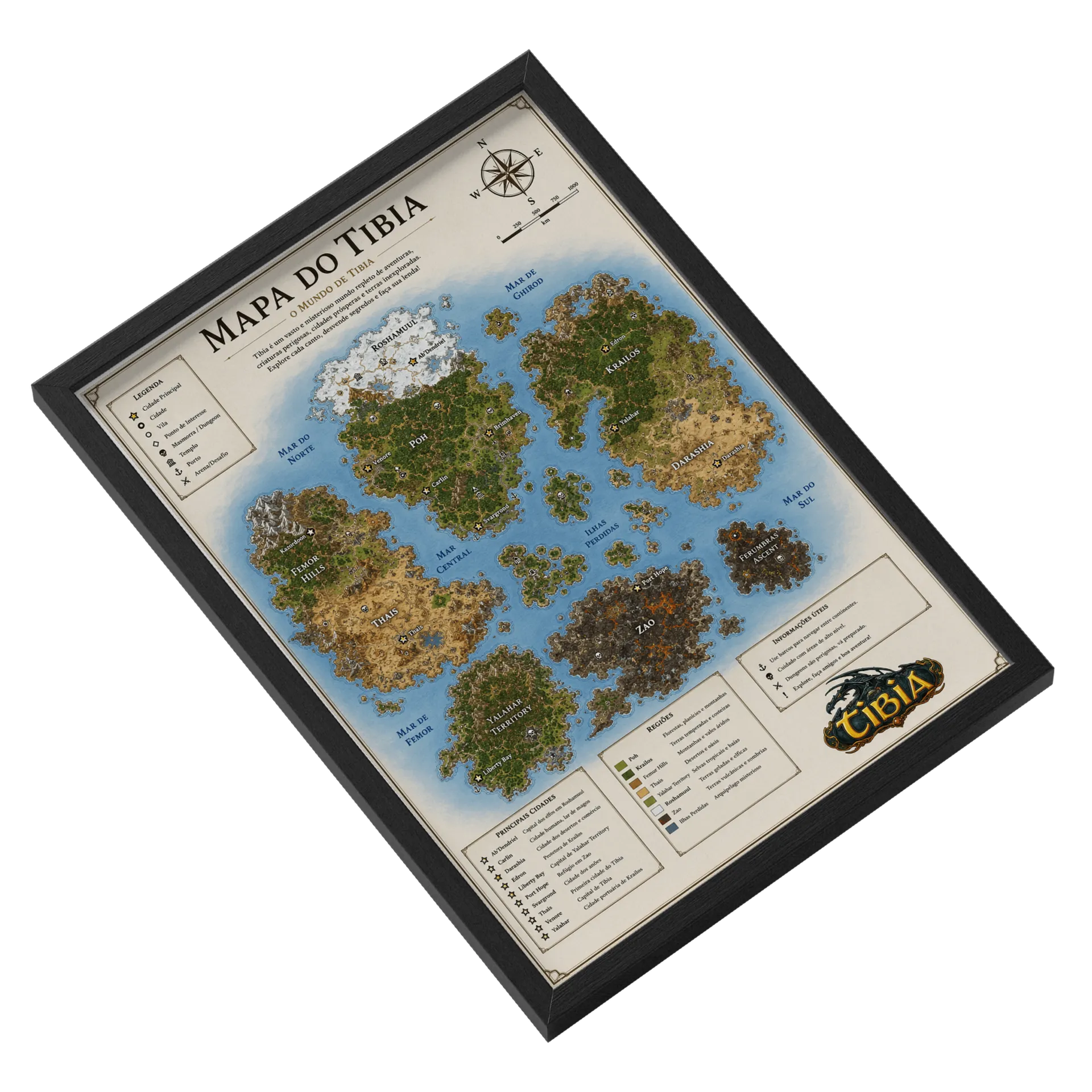 Quadro Personalizado MDF e Vidro A3 de Riick Games