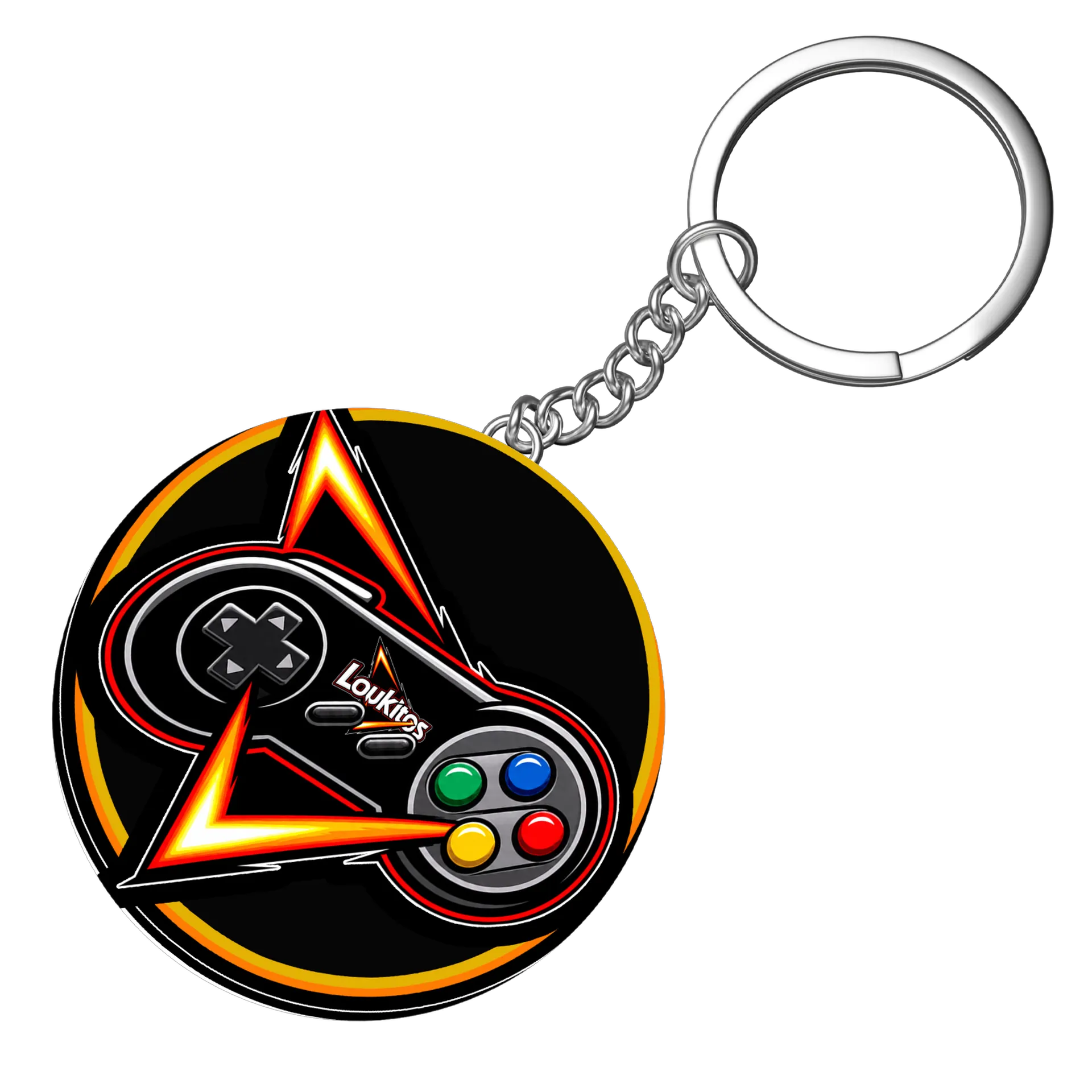 Chaveiro MDF Controle de Videogame Logo LOUKITOS de PRISMA GAMER — imagem 3 de 3