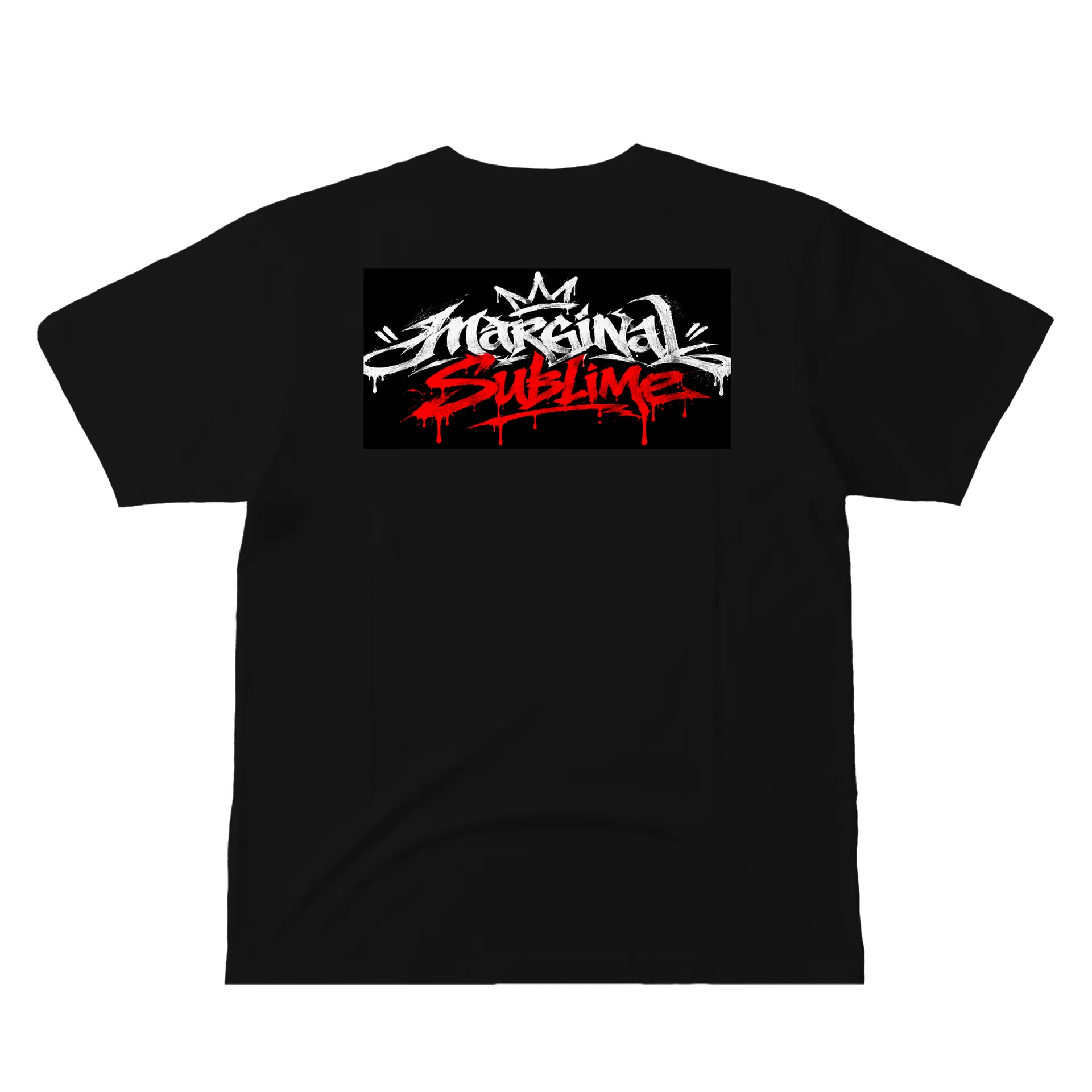Camiseta Estampa Marginal Sublime Preto 100% - Imagem 1
