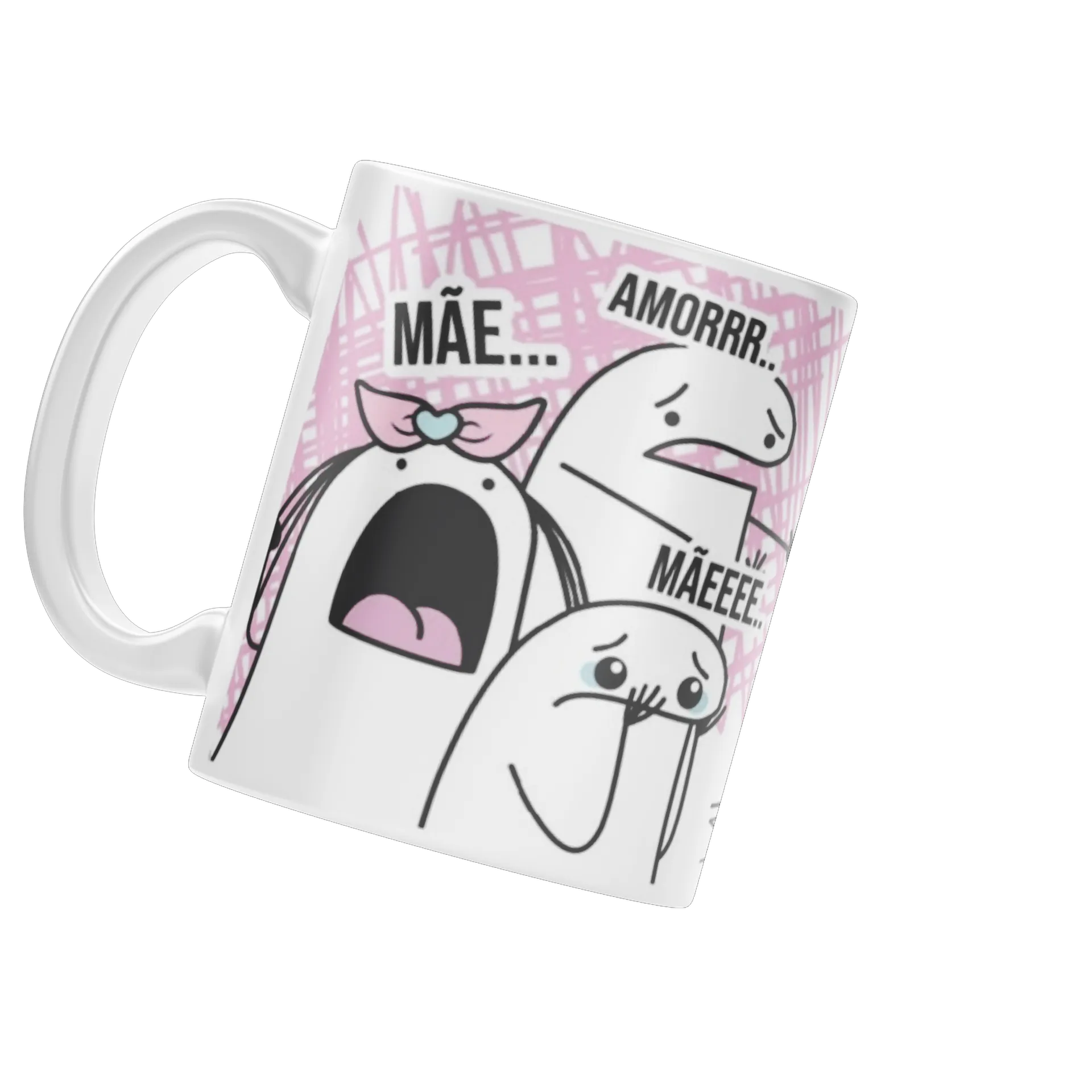 Caneca Porcelana Personagens Café 325ml - Imagem 3