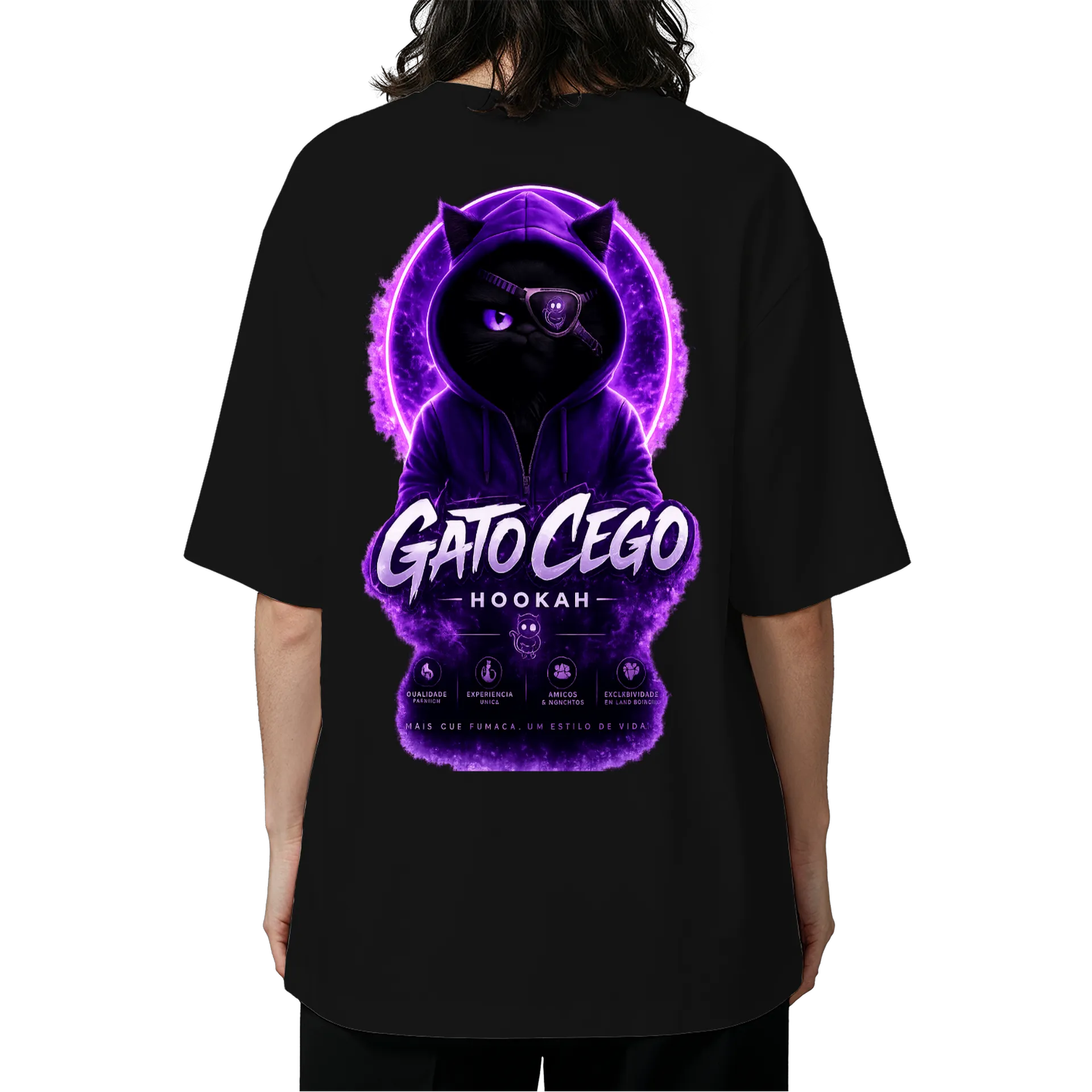 Gato Oversized #01 de Gato Cego Hookah Store — imagem 5 de 6