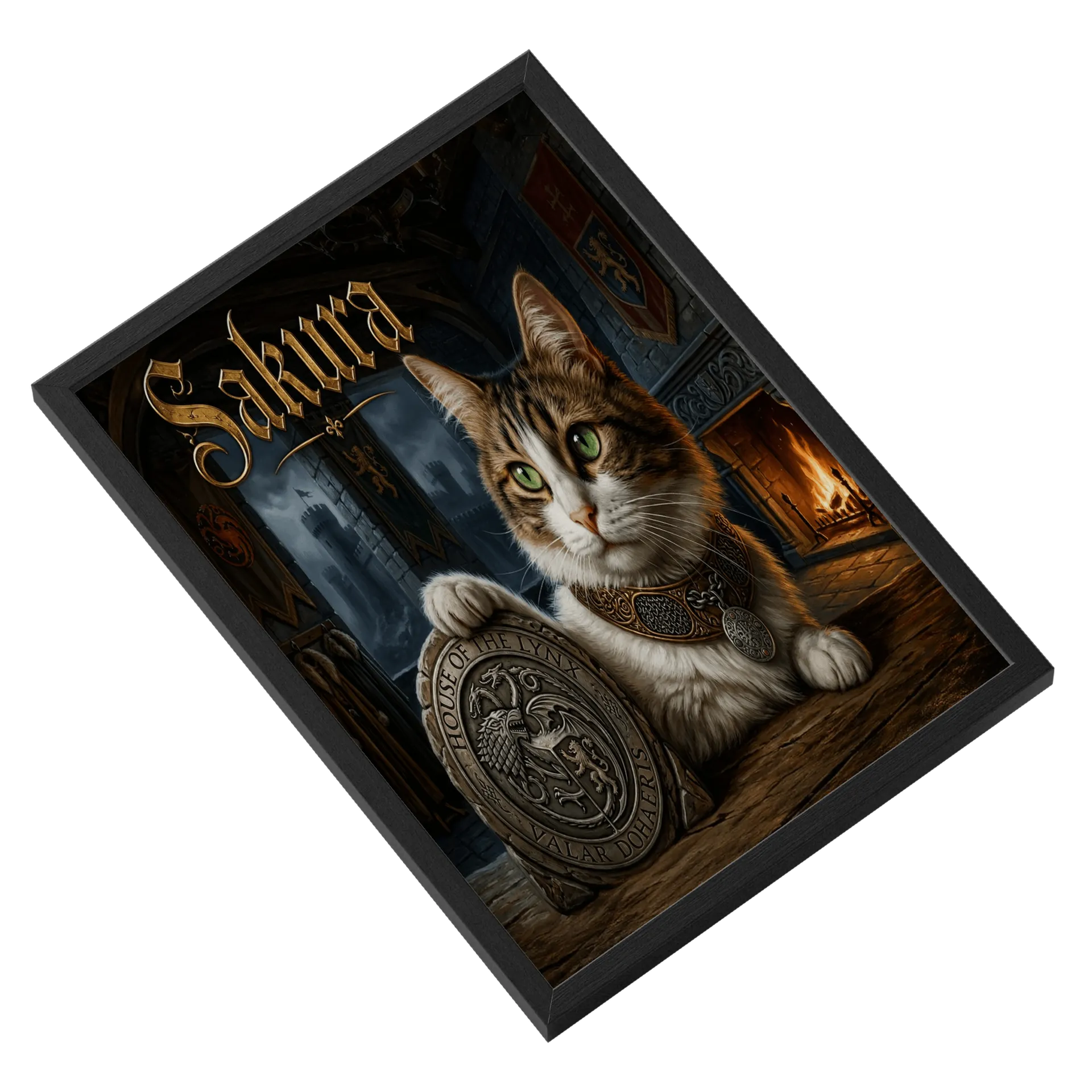 Quadro game of felins sakura  - Imagem 2